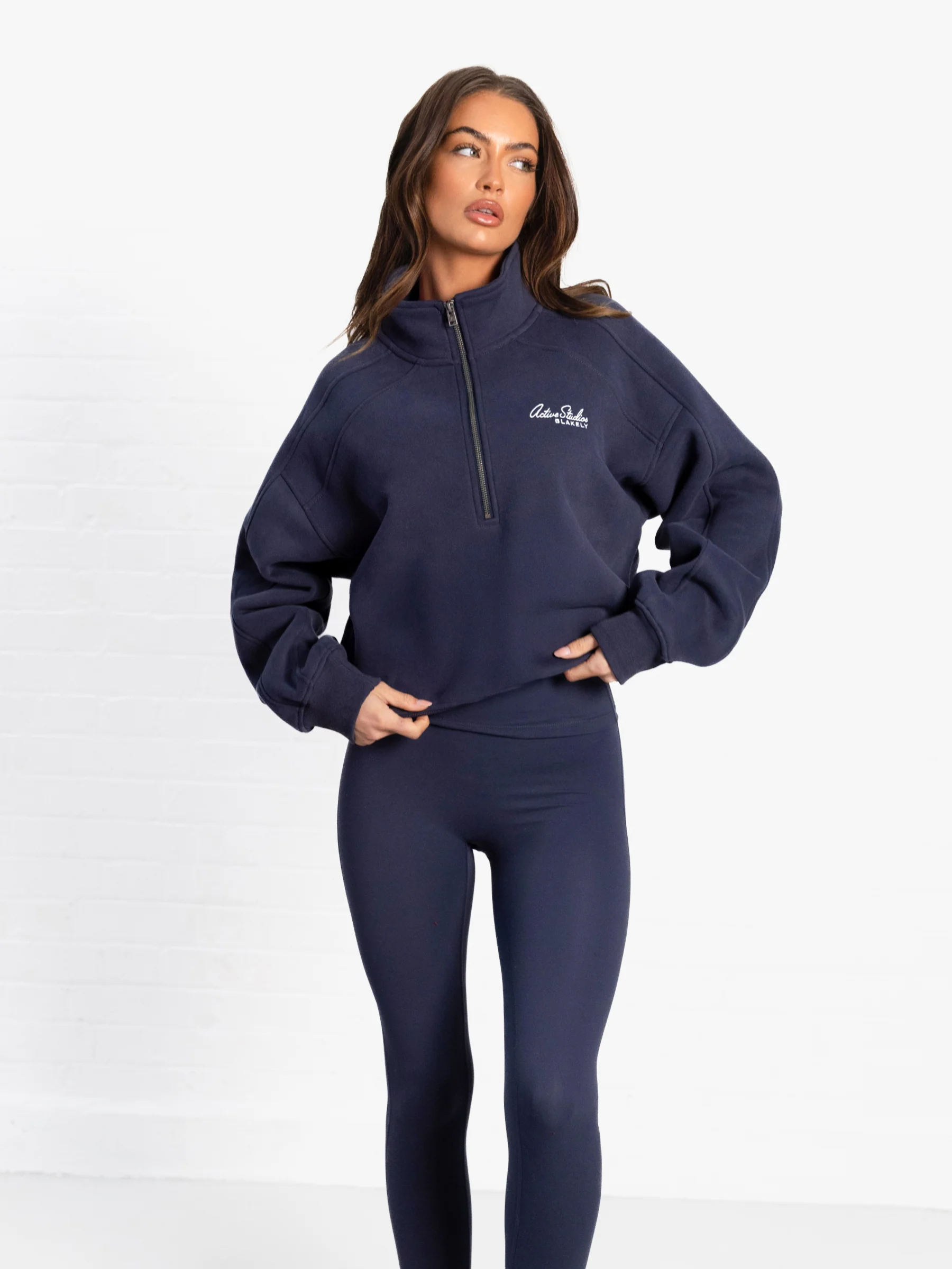 Addie 1/4 Zip Jumper - True Navy - Image 6