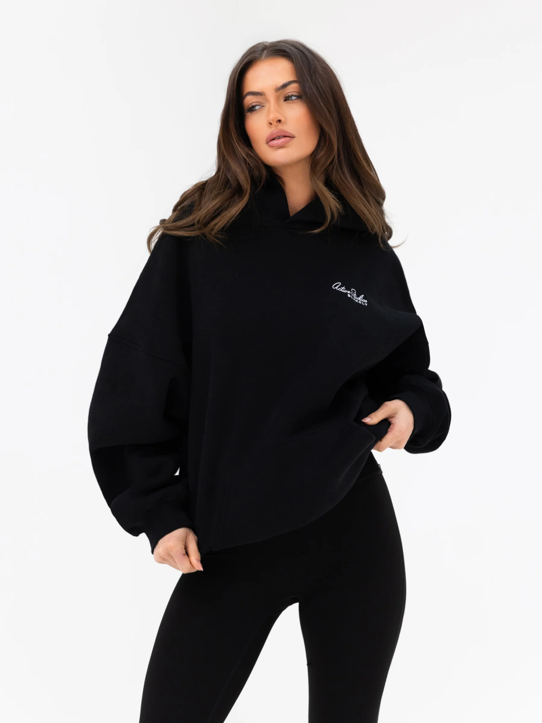 Addie Oversized Hoodie - Black - Image 5