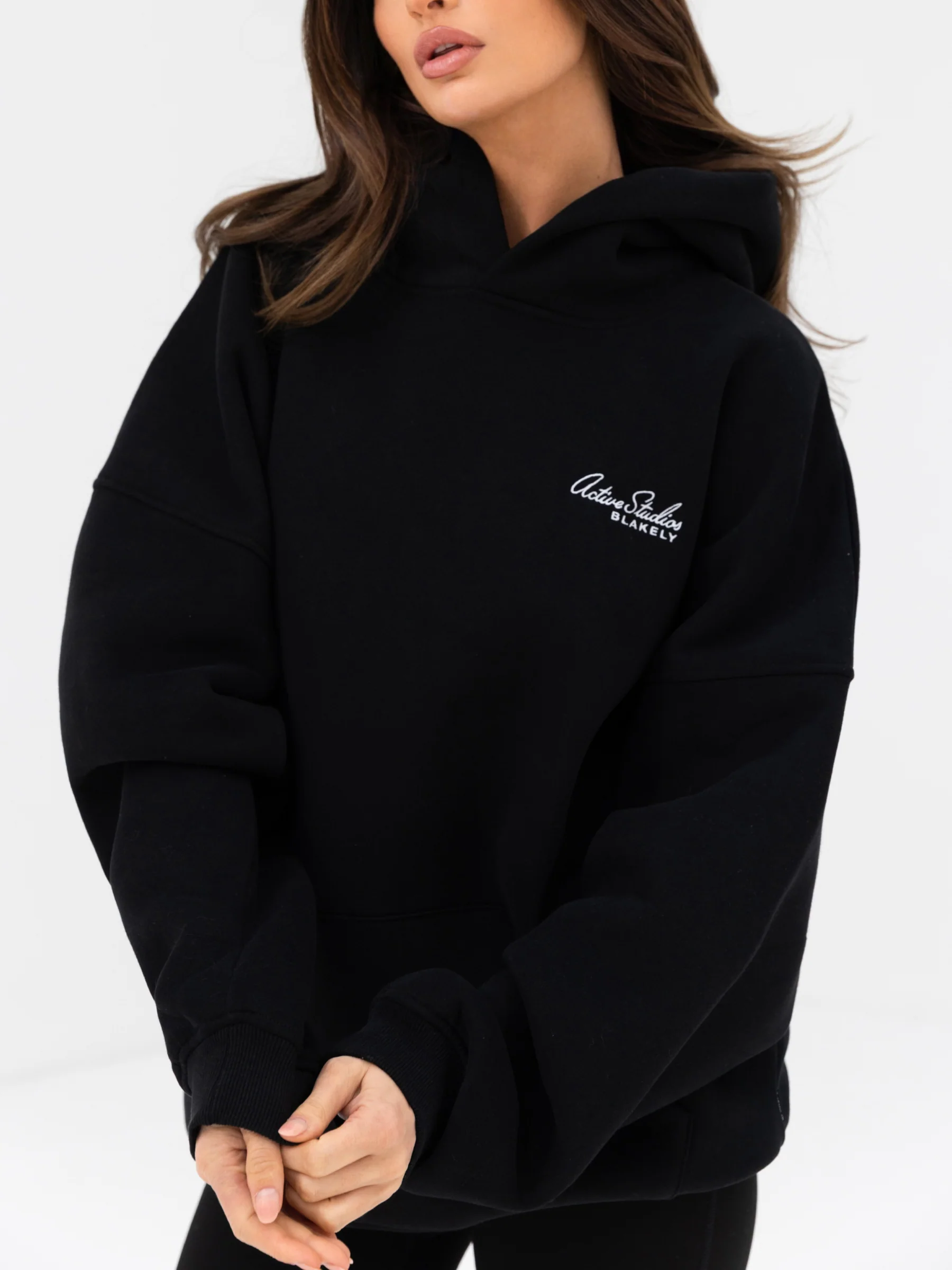 Addie Oversized Hoodie - Black - Image 6