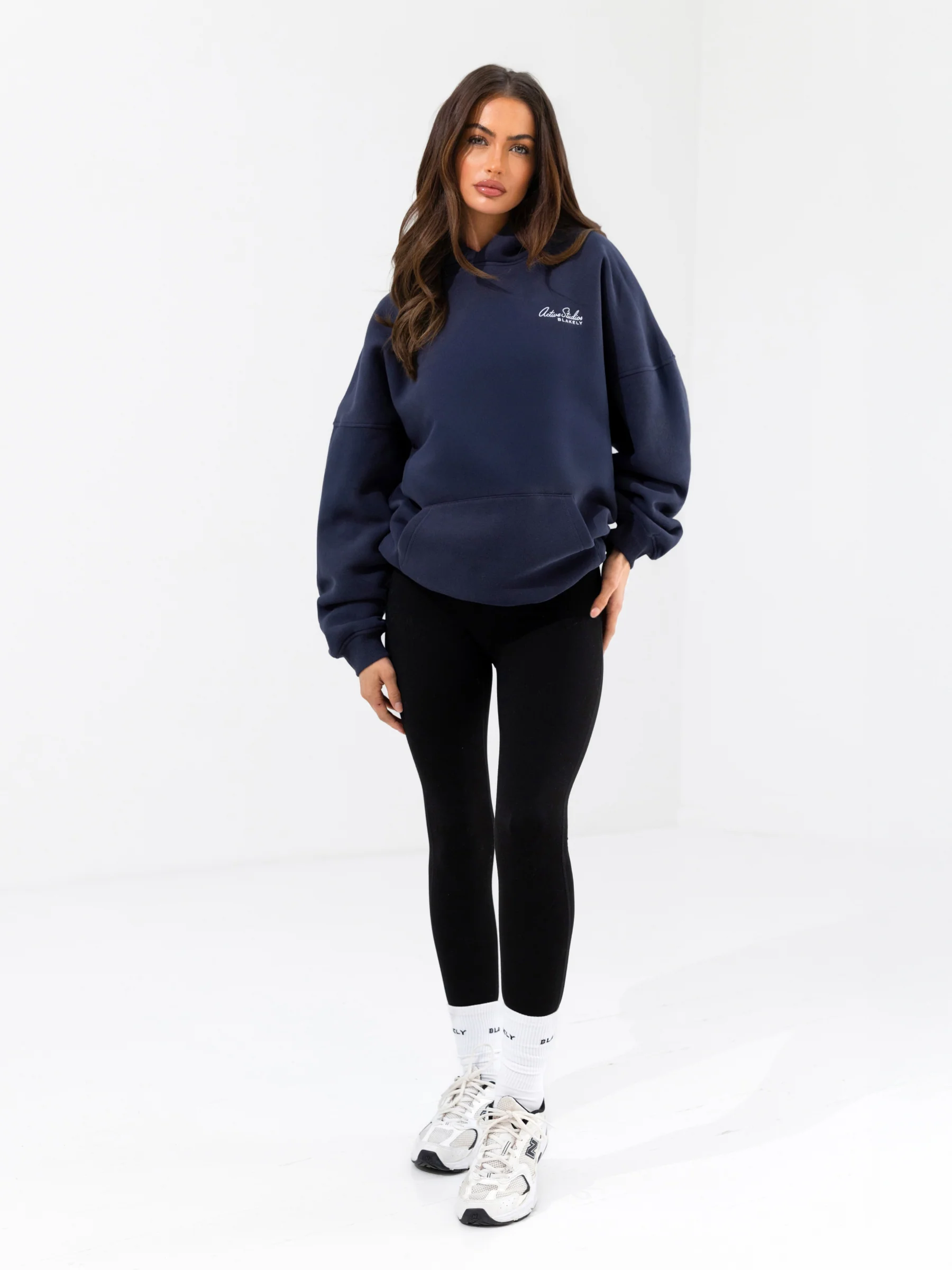Addie Oversized Hoodie - True Navy - Image 3