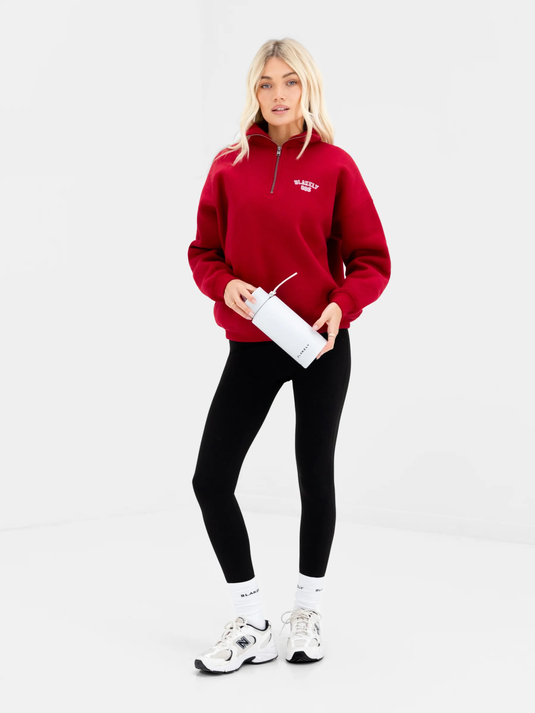 Alexis 1/4 Zip Jumper - Cherry Red - Image 6