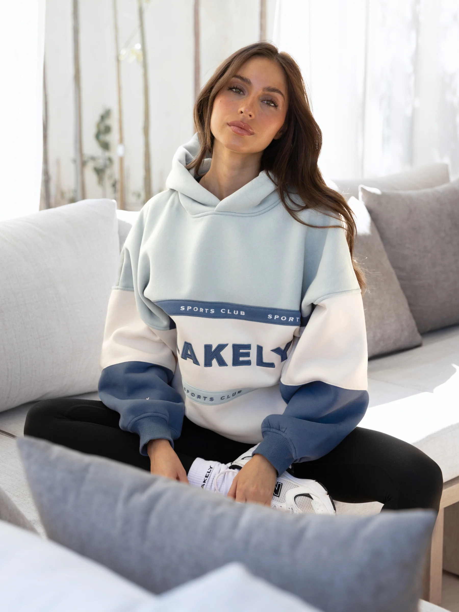 Alpine Oversized Hoodie - Mineral Blue - Image 3