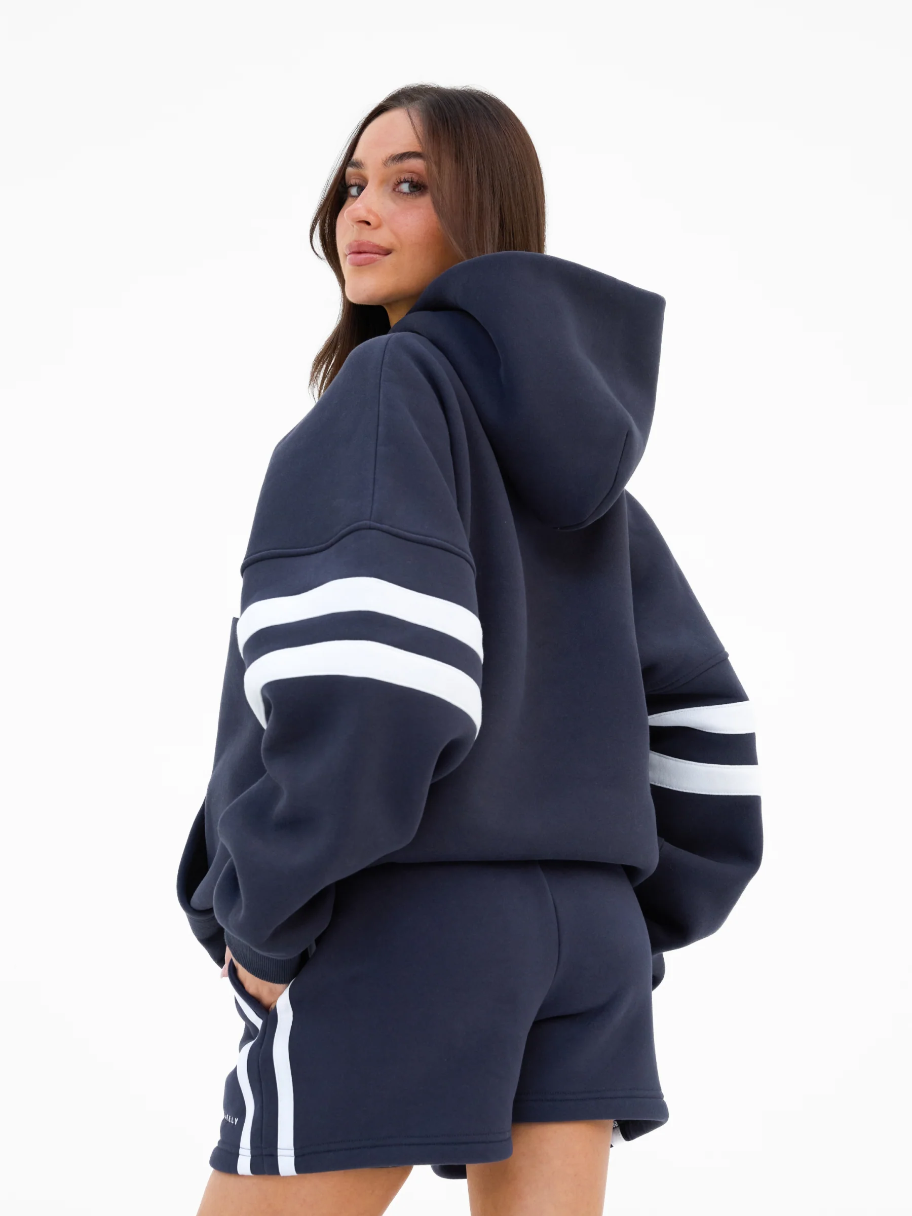 Amber Oversized Hoodie - True Navy - Image 6