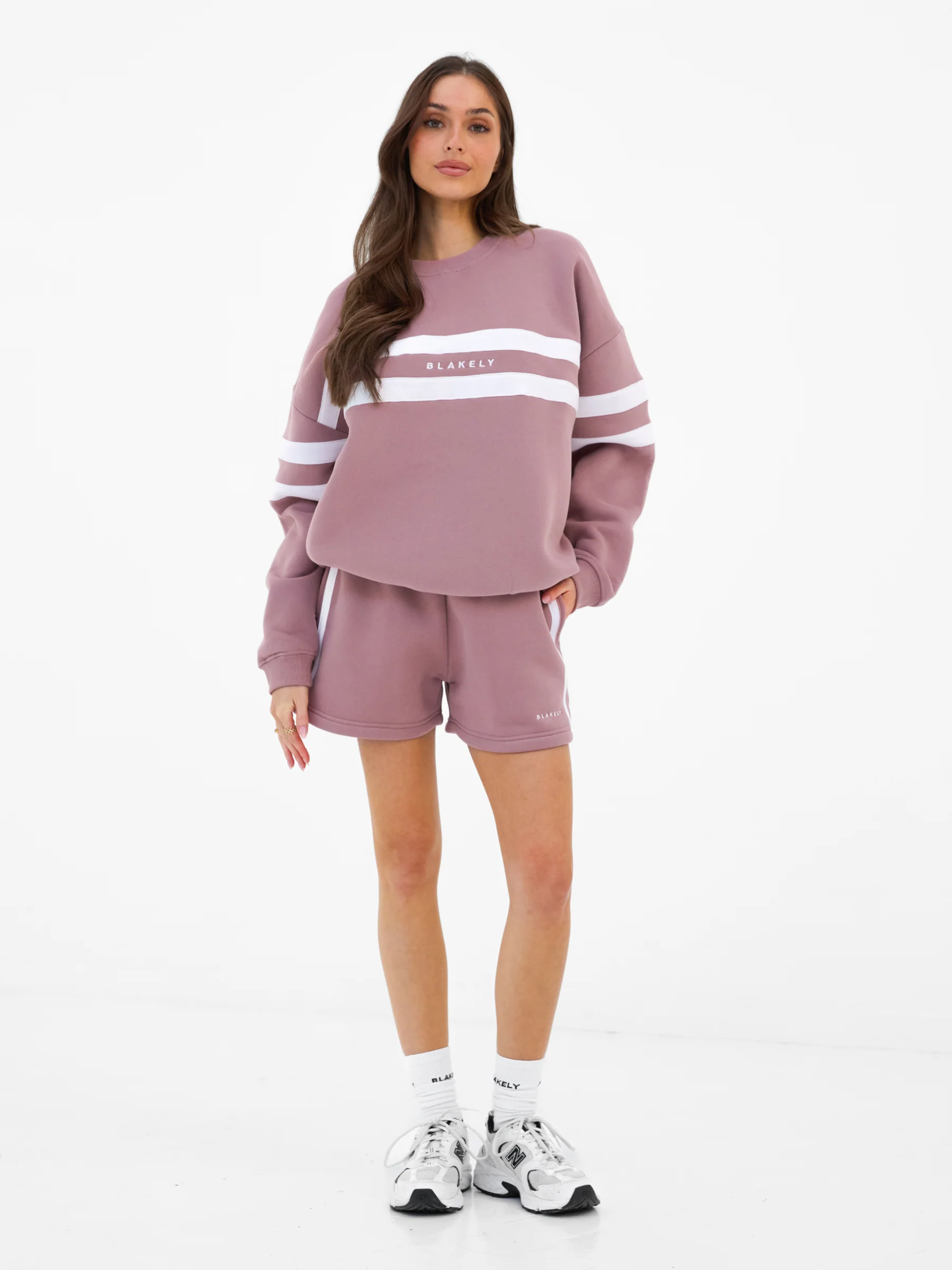 Amber Oversized Jumper - Dusty Pink - Image 5