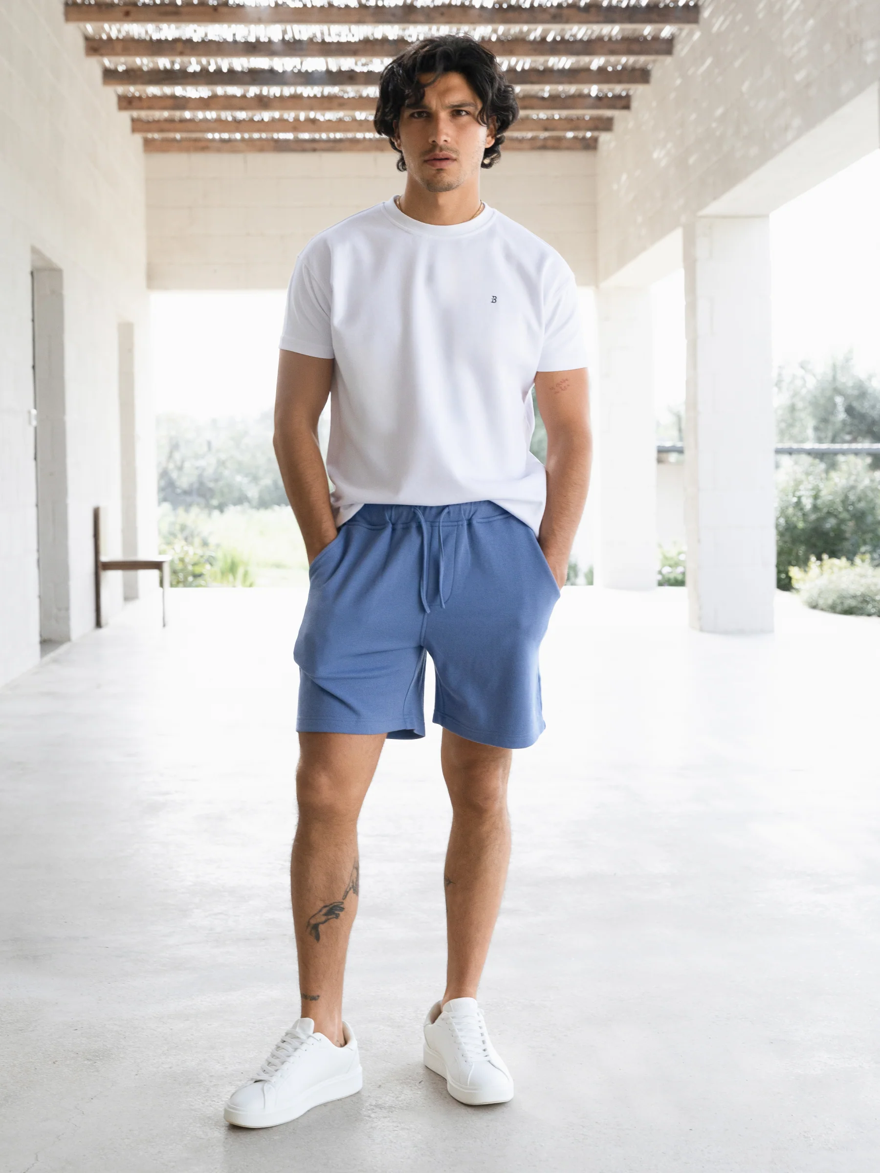 Ander Relaxed Shorts - Blue - Image 2