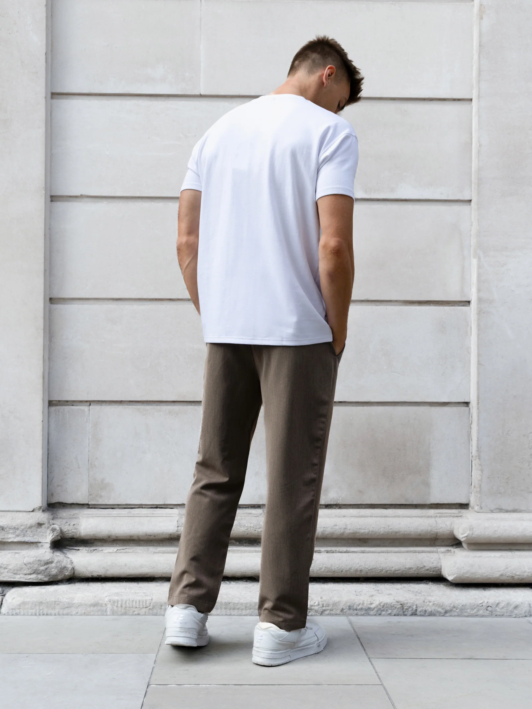 Anston Stretch Chinos - Brown - Image 2