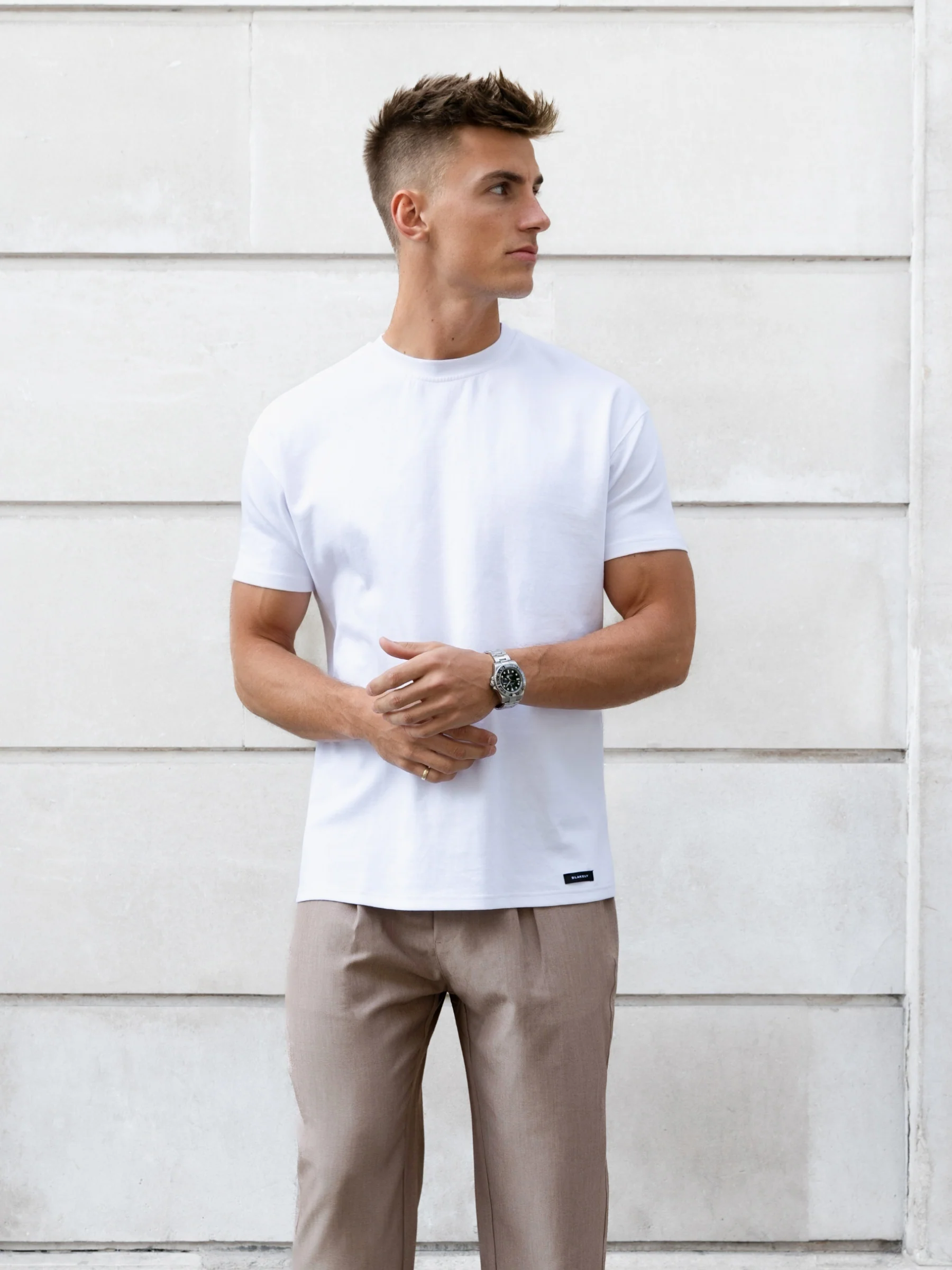 Anston Stretch Chinos - Light Brown - Image 5
