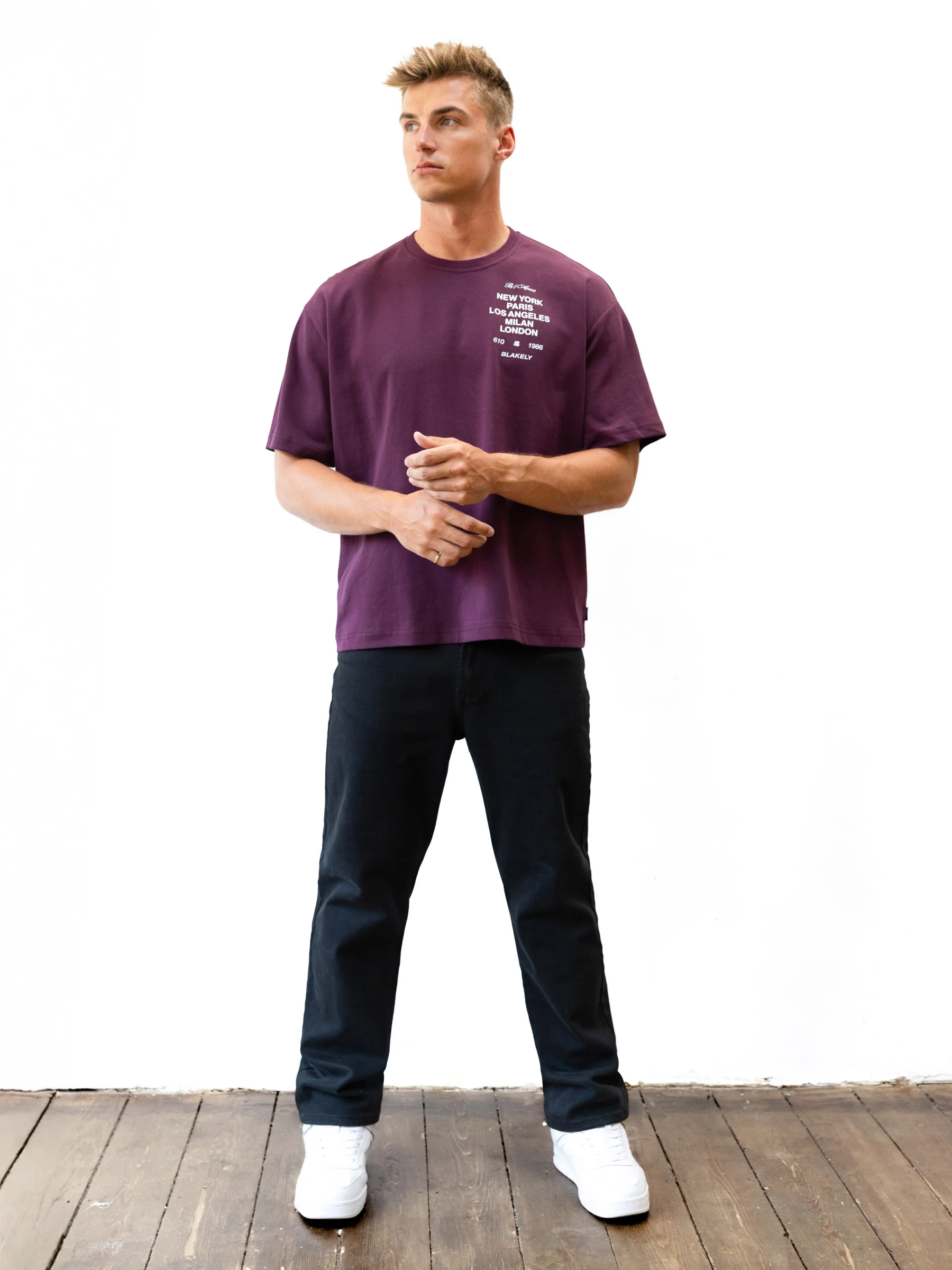 Apex 610 Unfitted T-Shirt - Burgundy - Image 3