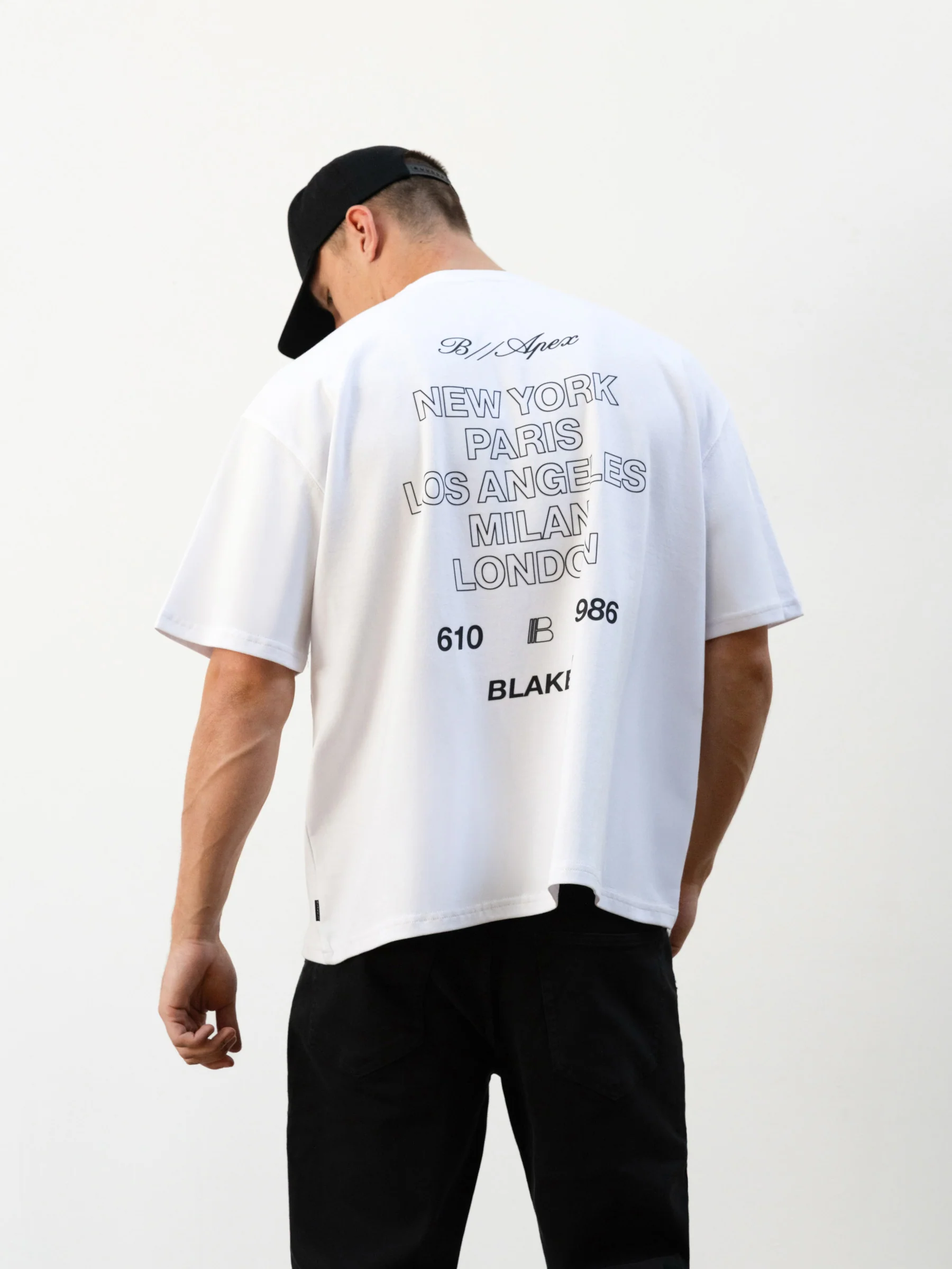 Apex City Unfitted T-Shirt - White - Image 4