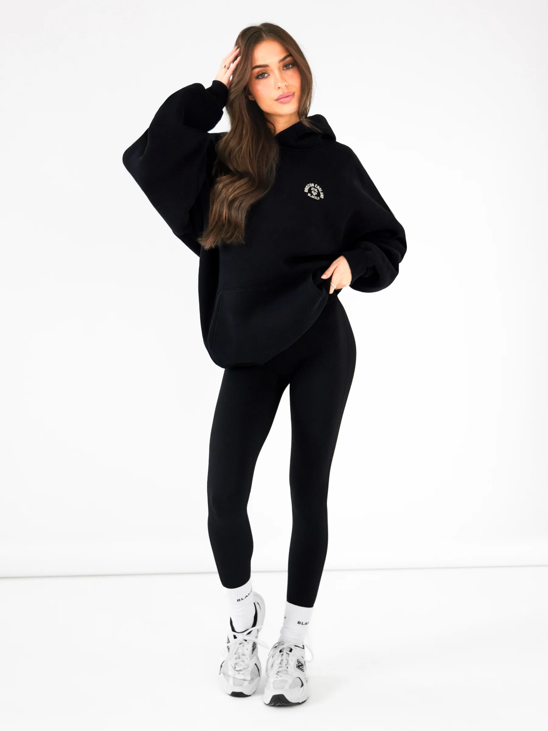 Briston Oversized Hoodie - Black - Image 7