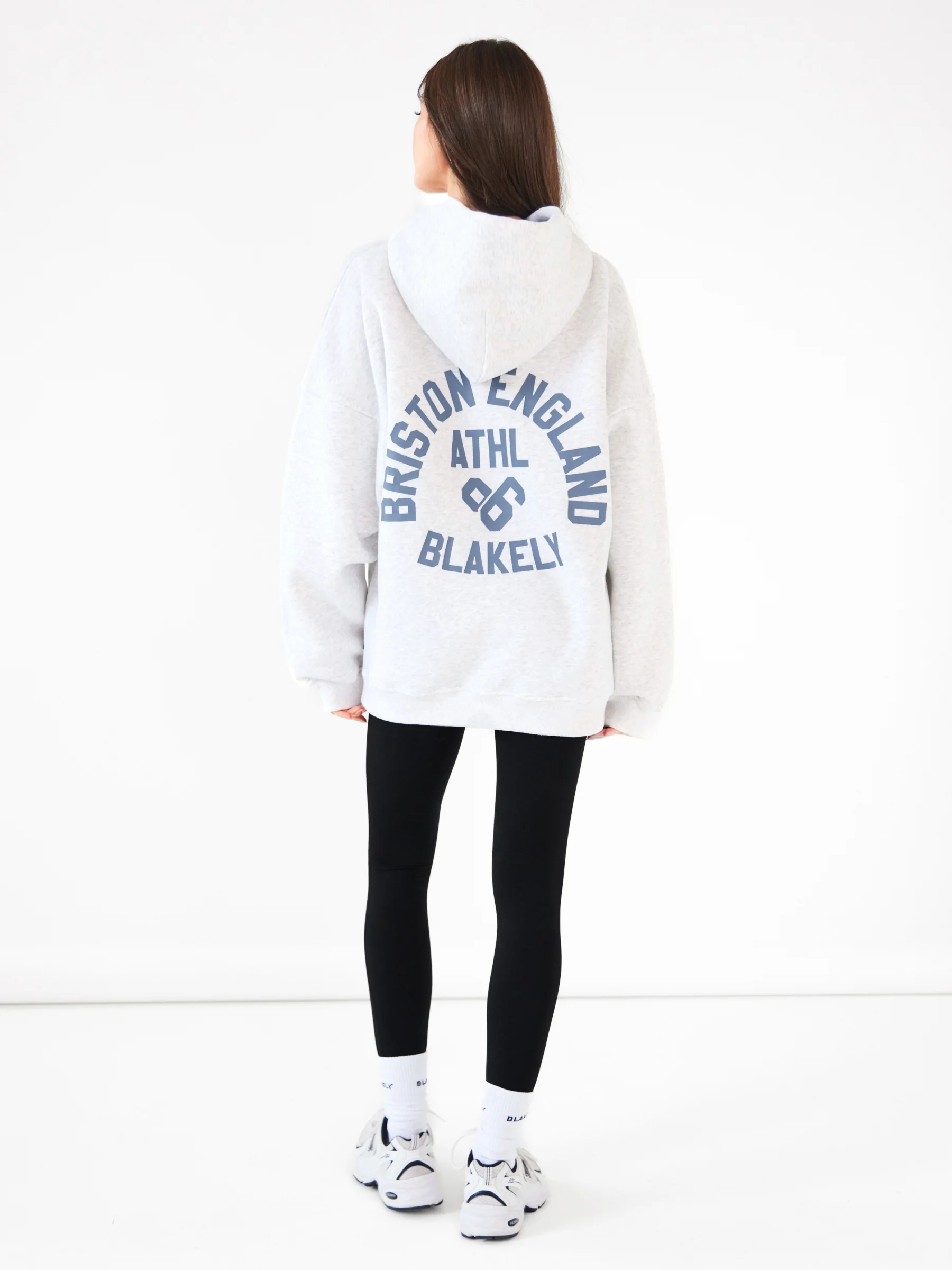 Briston Oversized Hoodie - Marl White - Image 3