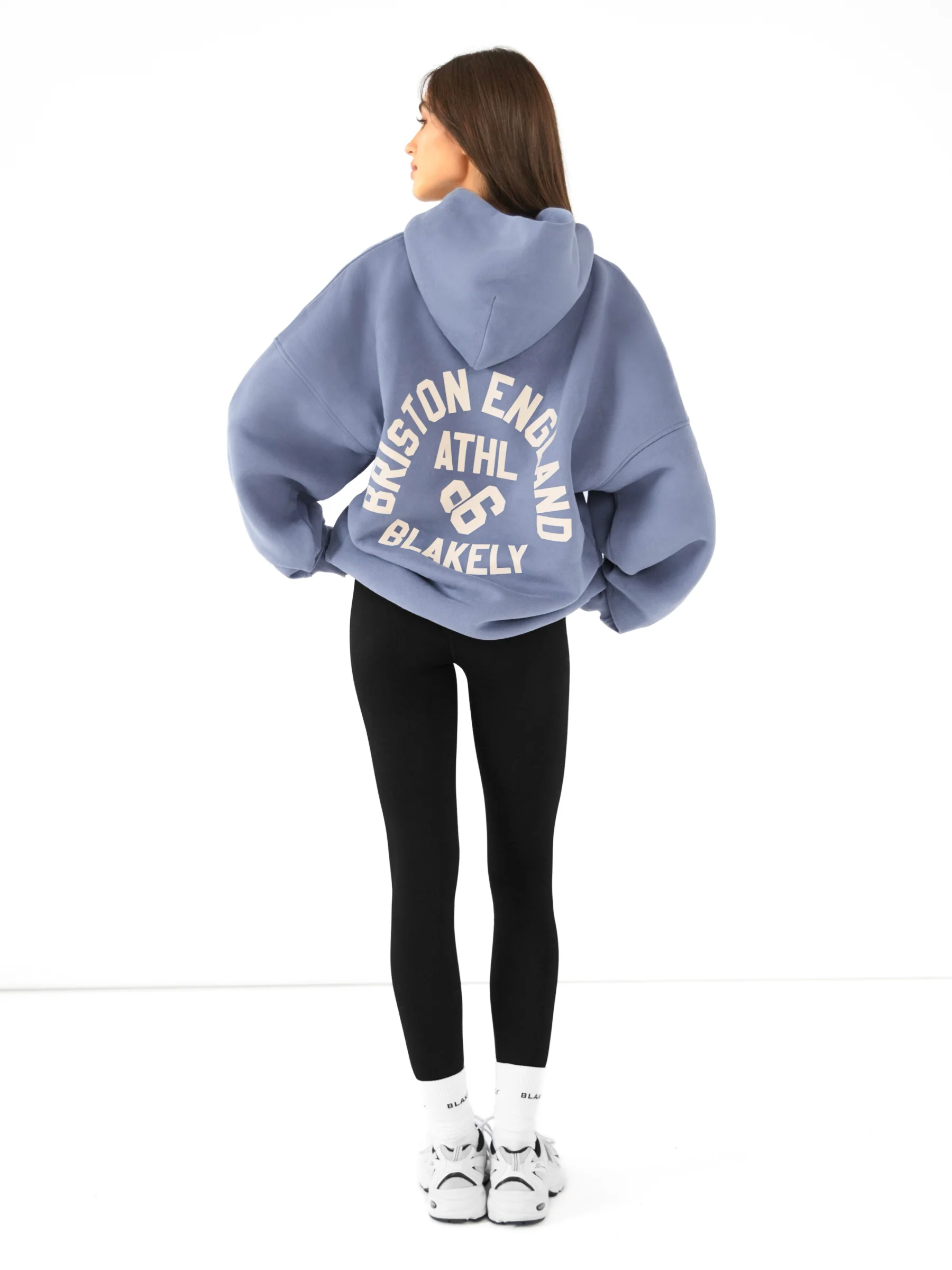 Briston Oversized Hoodie - Steel Blue - Image 3