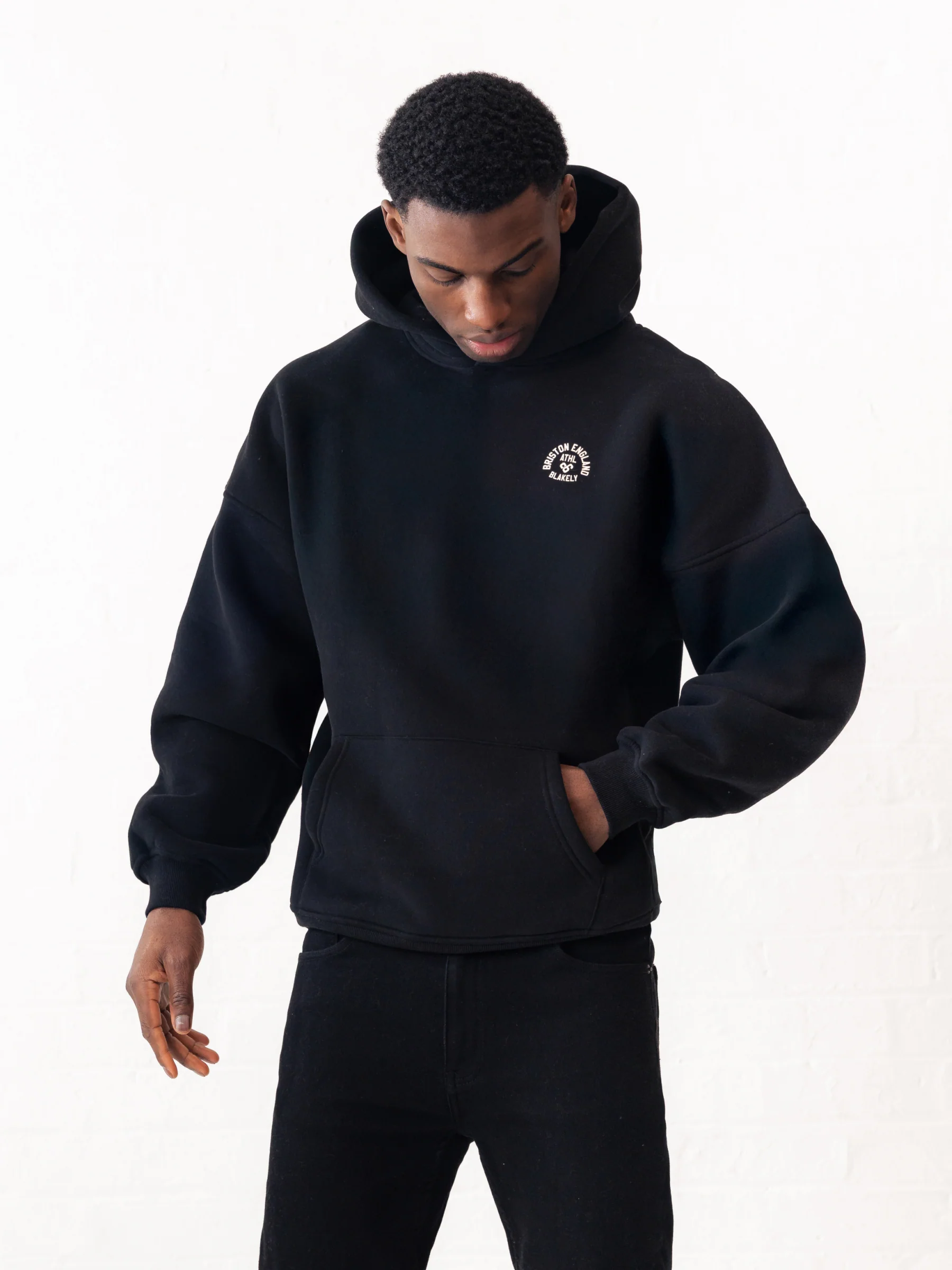 Briston Relaxed Hoodie - Black - Image 5