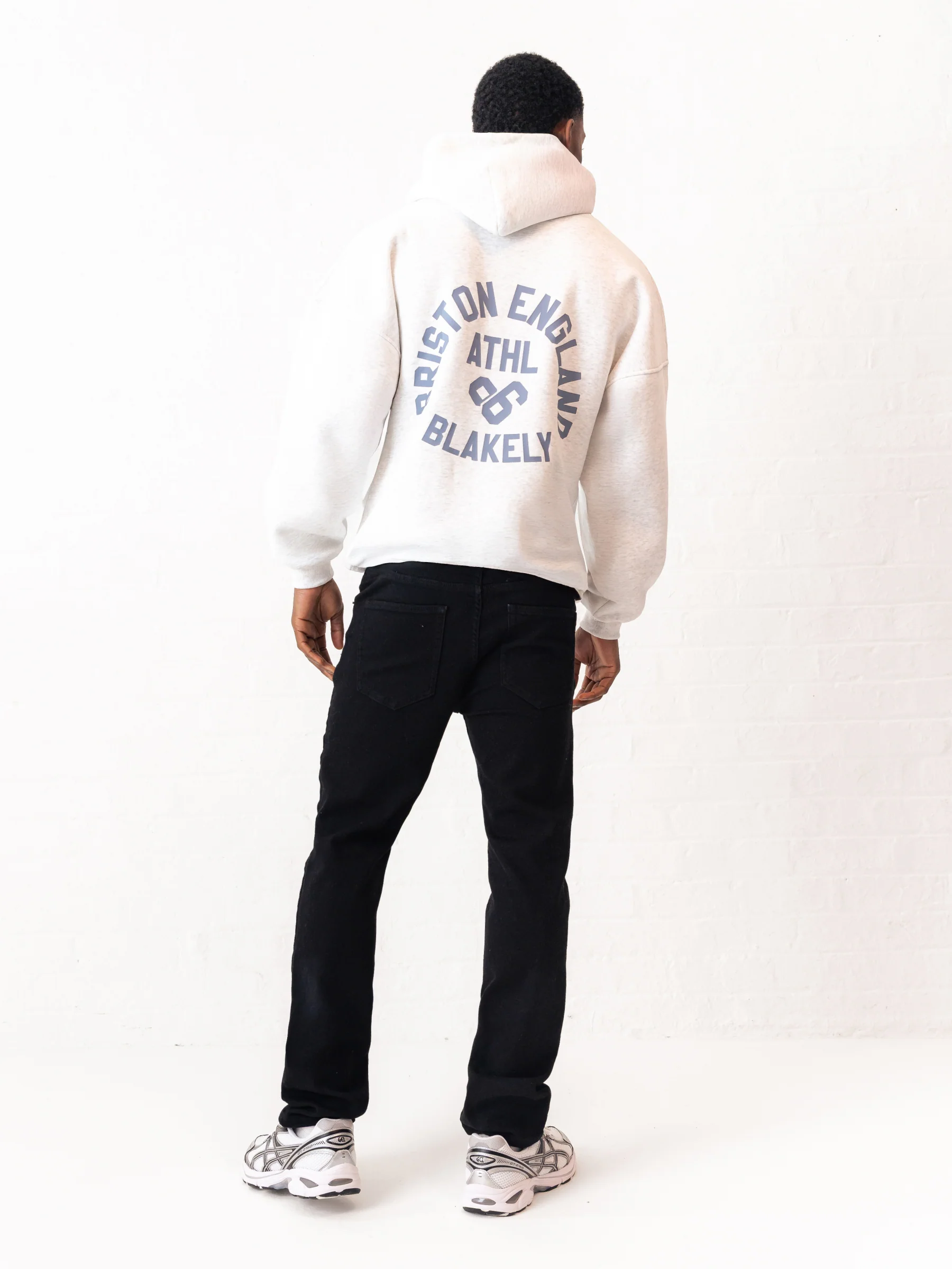 Briston Relaxed Hoodie - Marl White - Image 3