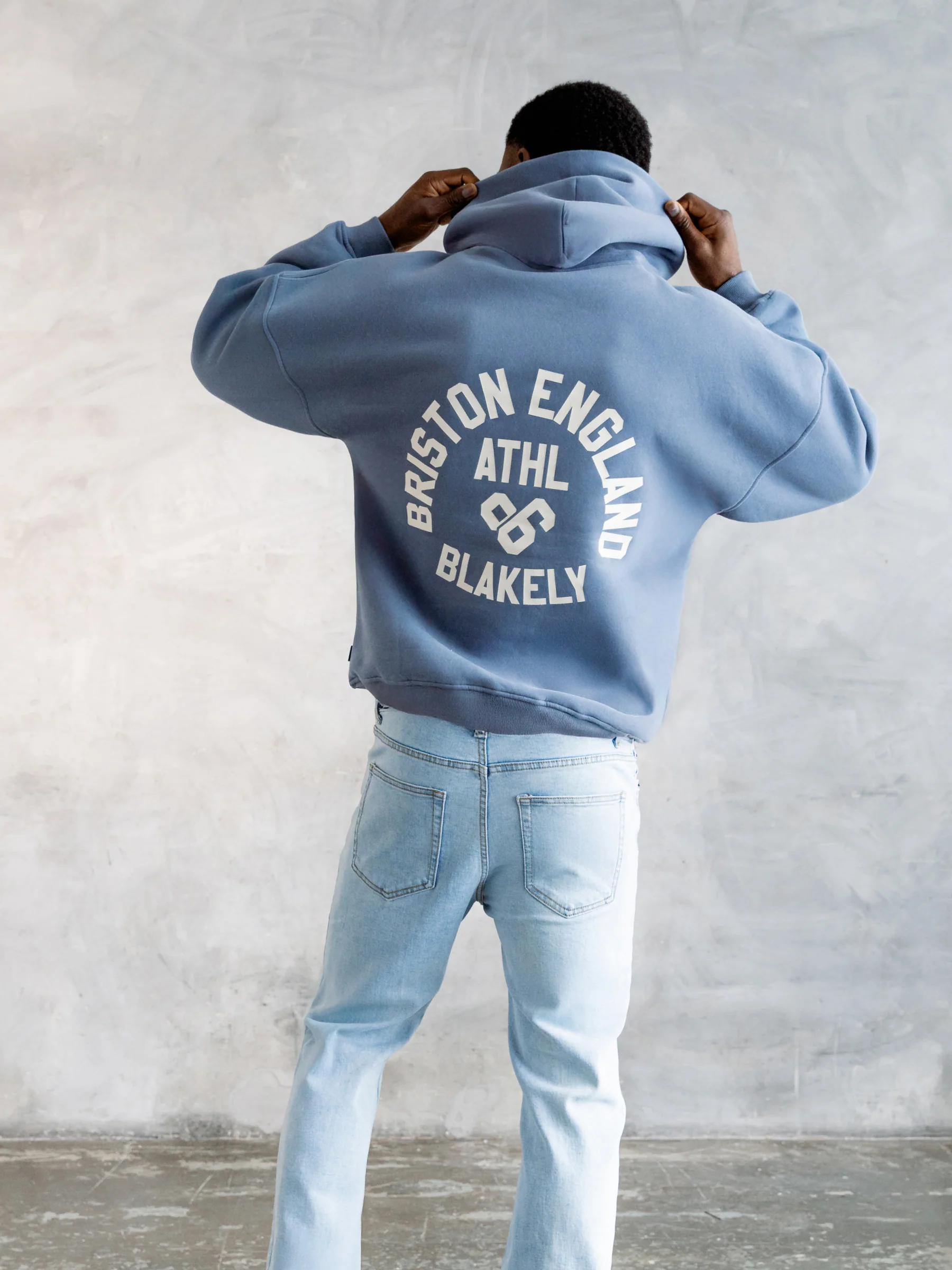 Briston Relaxed Hoodie - Steel Blue - Image 3