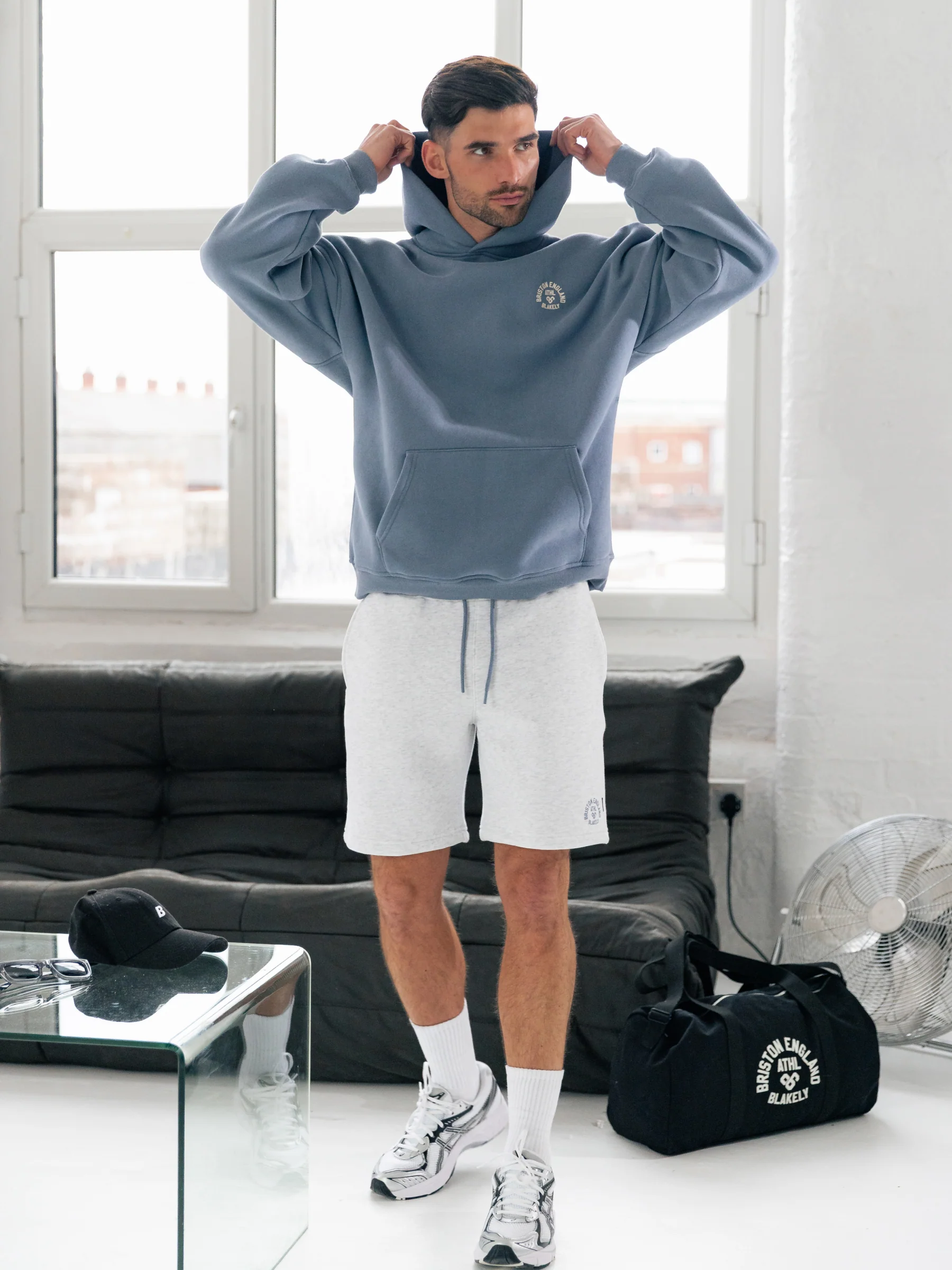 Briston Relaxed Hoodie - Steel Blue - Image 4