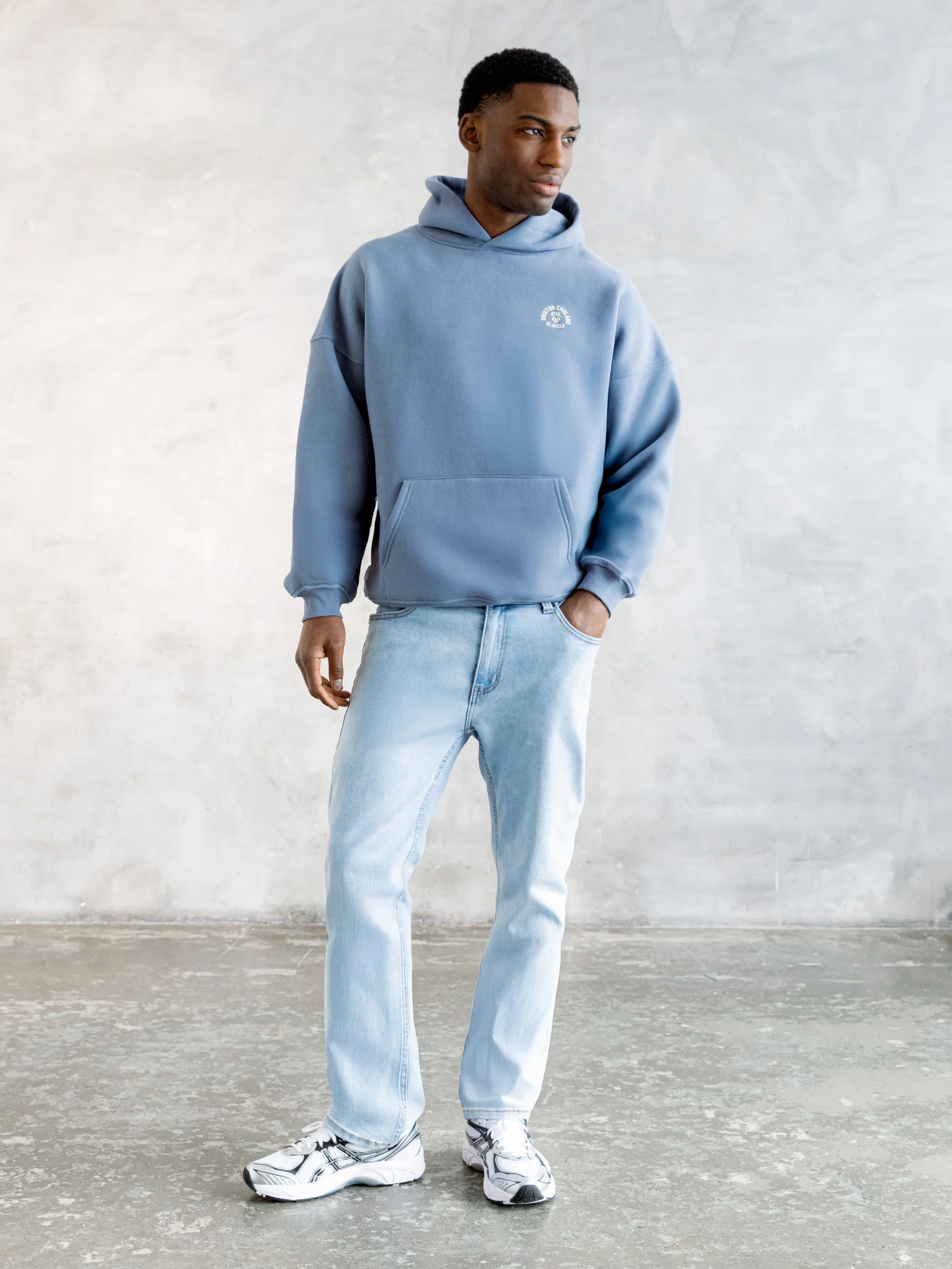 Briston Relaxed Hoodie - Steel Blue - Image 5