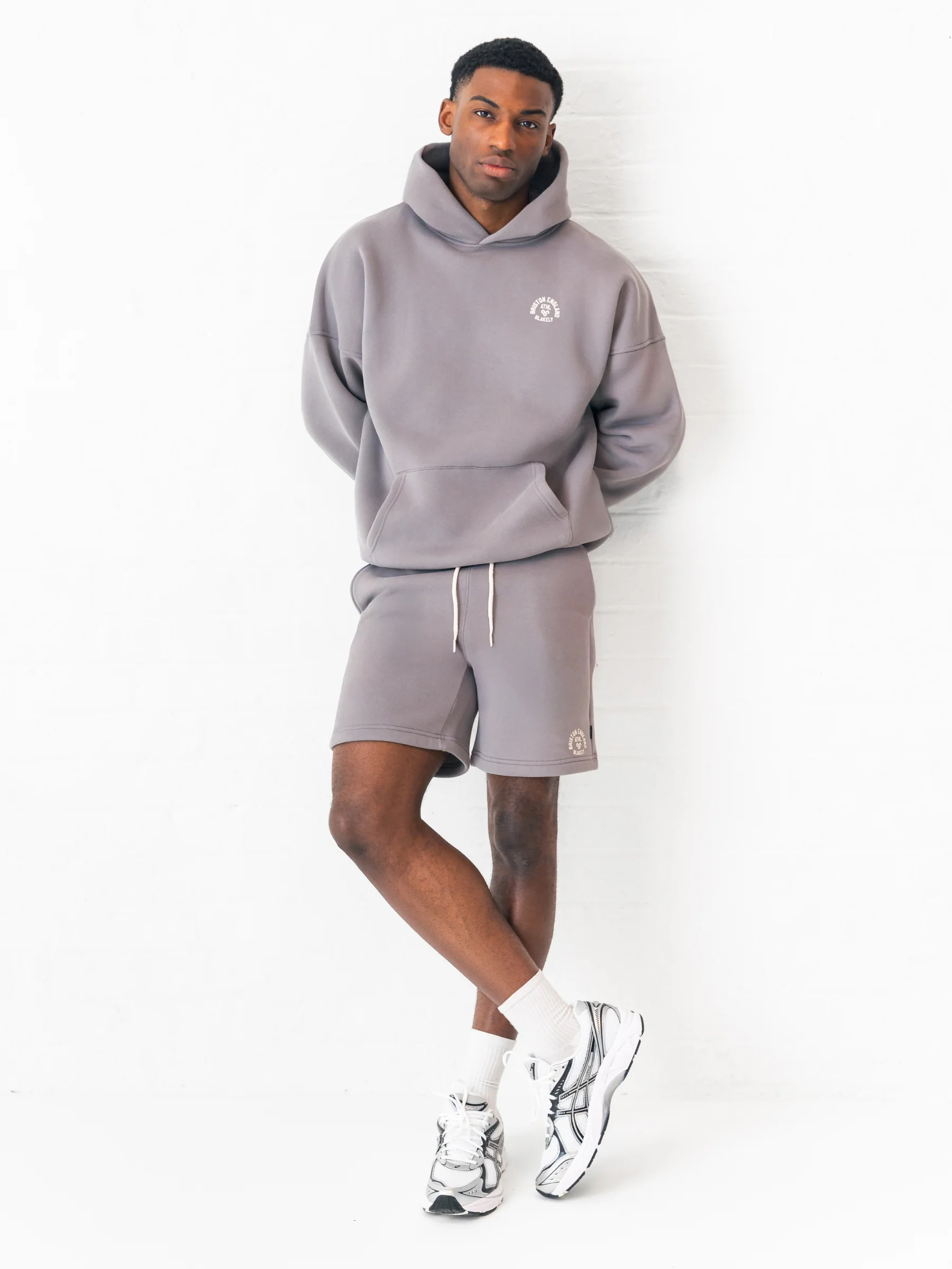 Briston Relaxed Jogger Shorts - Smoky Grey - Image 3