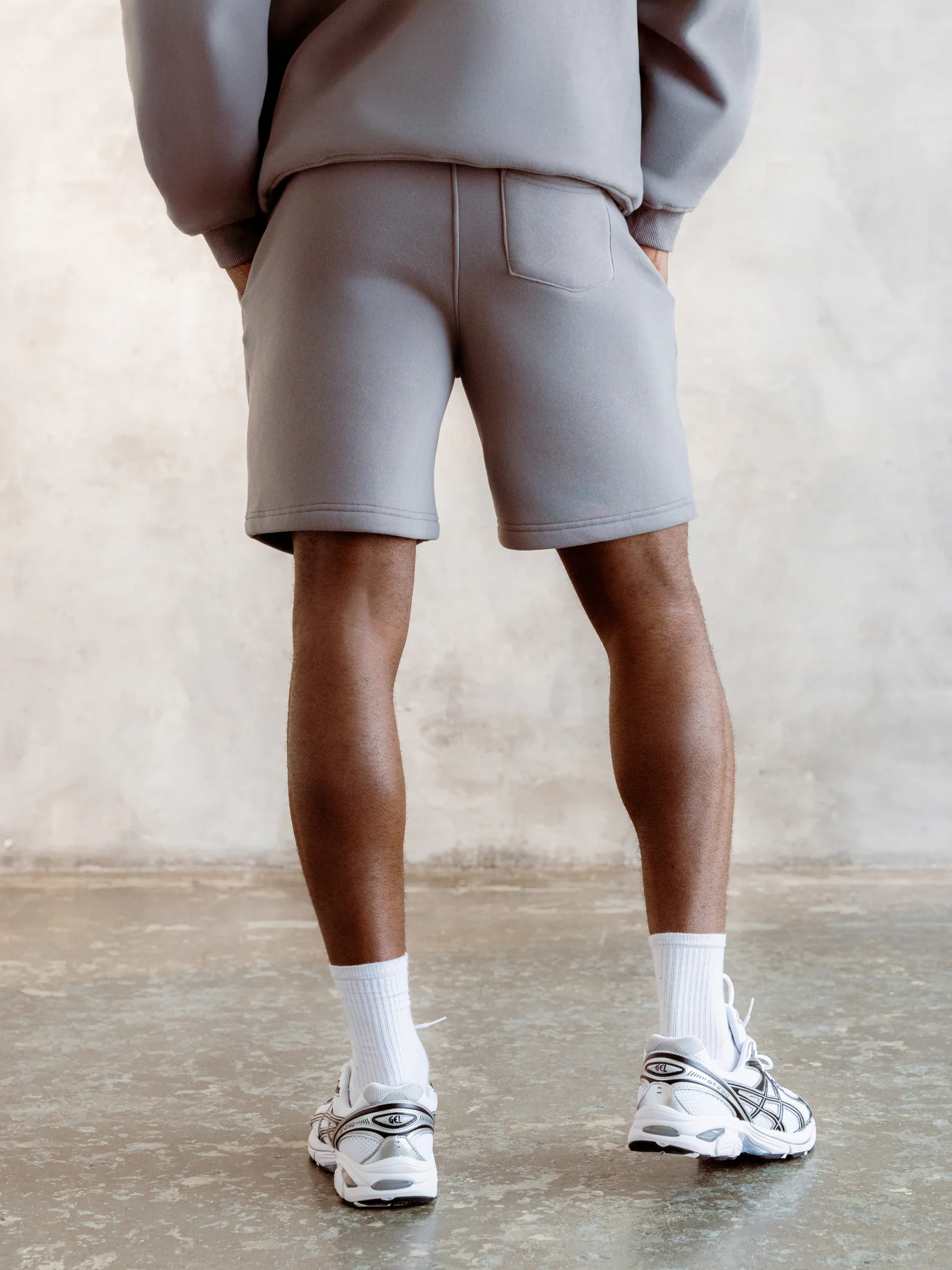 Briston Relaxed Jogger Shorts - Smoky Grey - Image 5