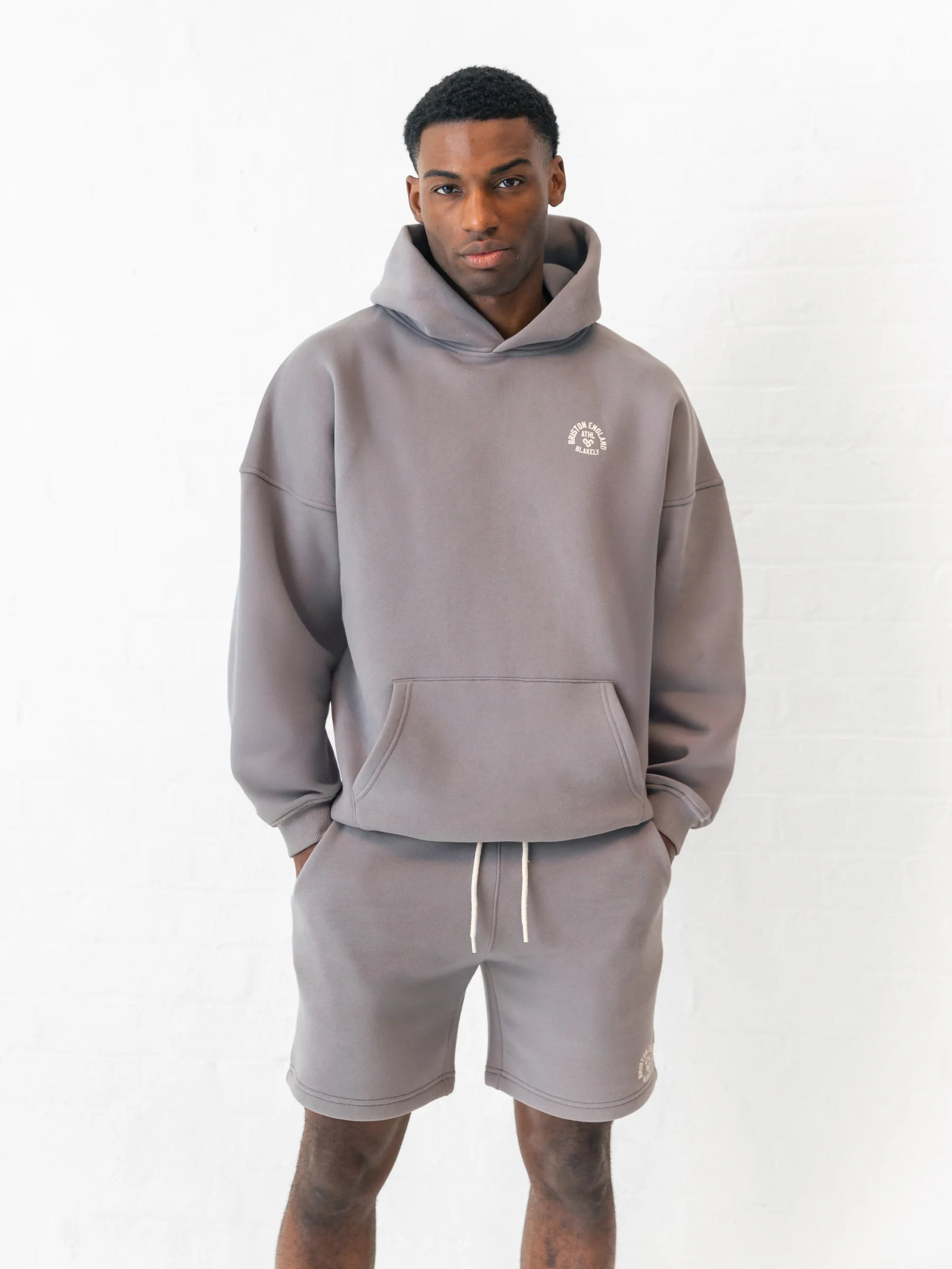 Briston Relaxed Jogger Shorts - Smoky Grey - Image 6