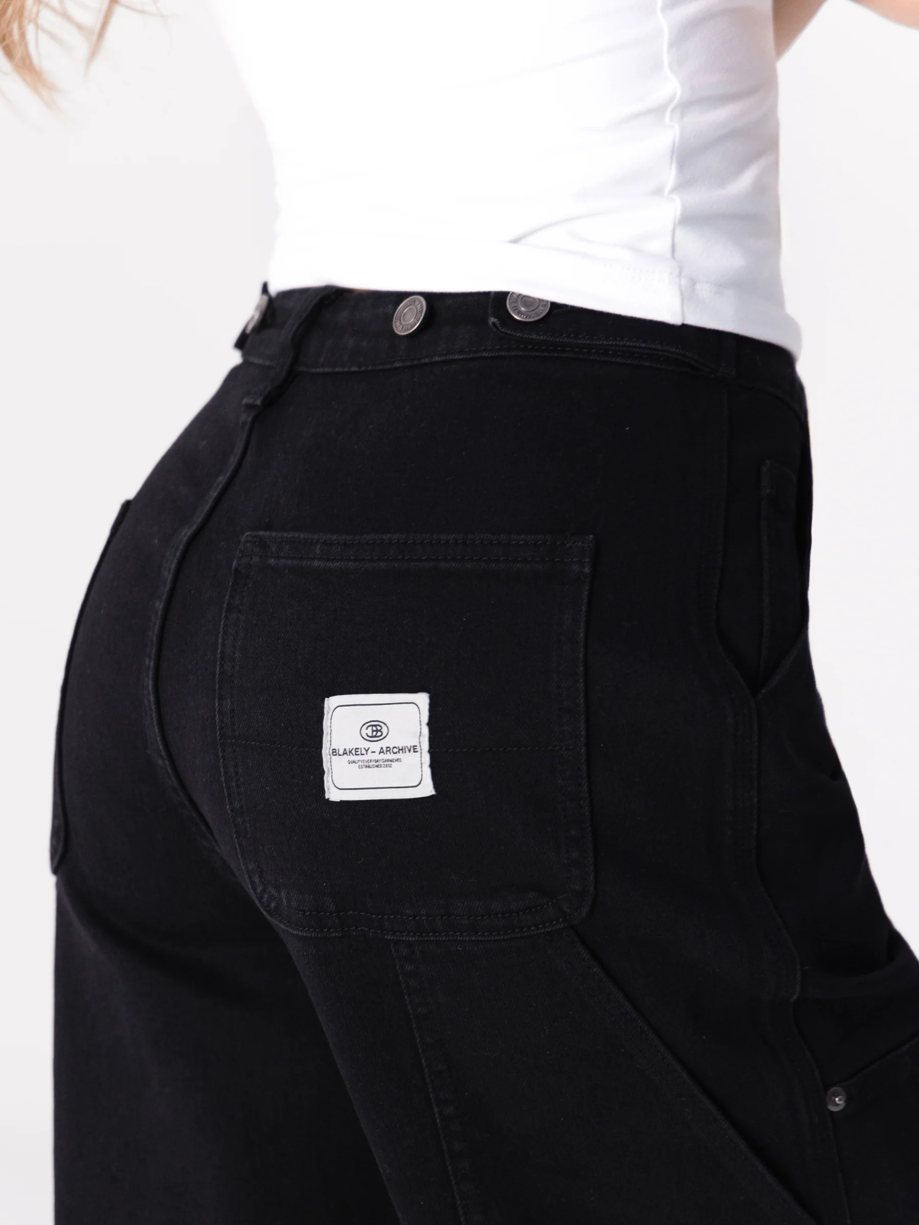 Blakely Carpenter Jeans - Black - Image 4