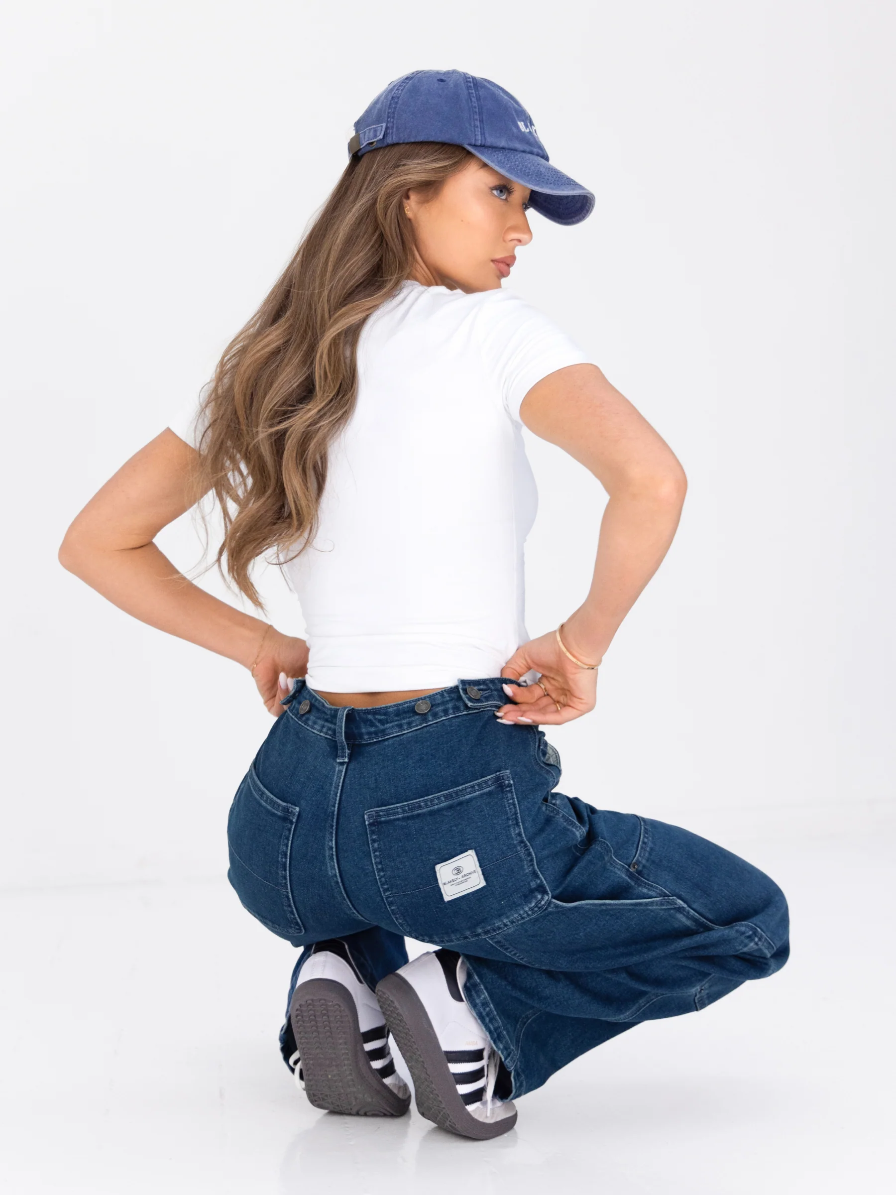 Blakely Carpenter Jeans - Dark Blue Wash - Image 4