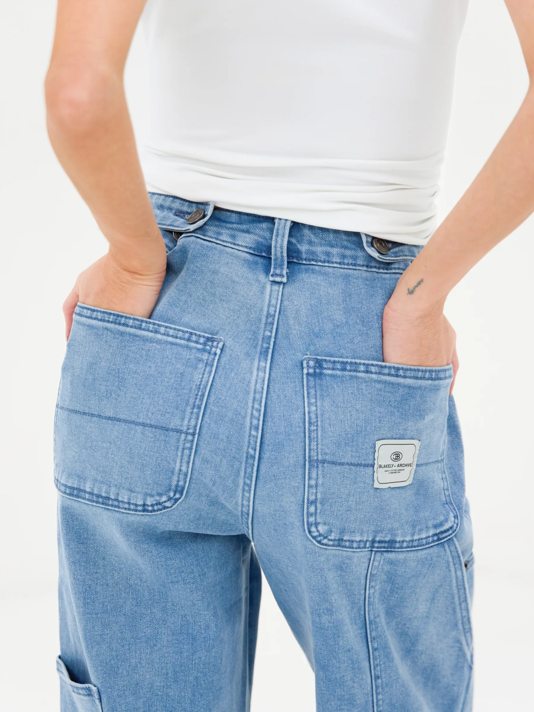 Blakely Carpenter Jeans - Light Blue - Image 6