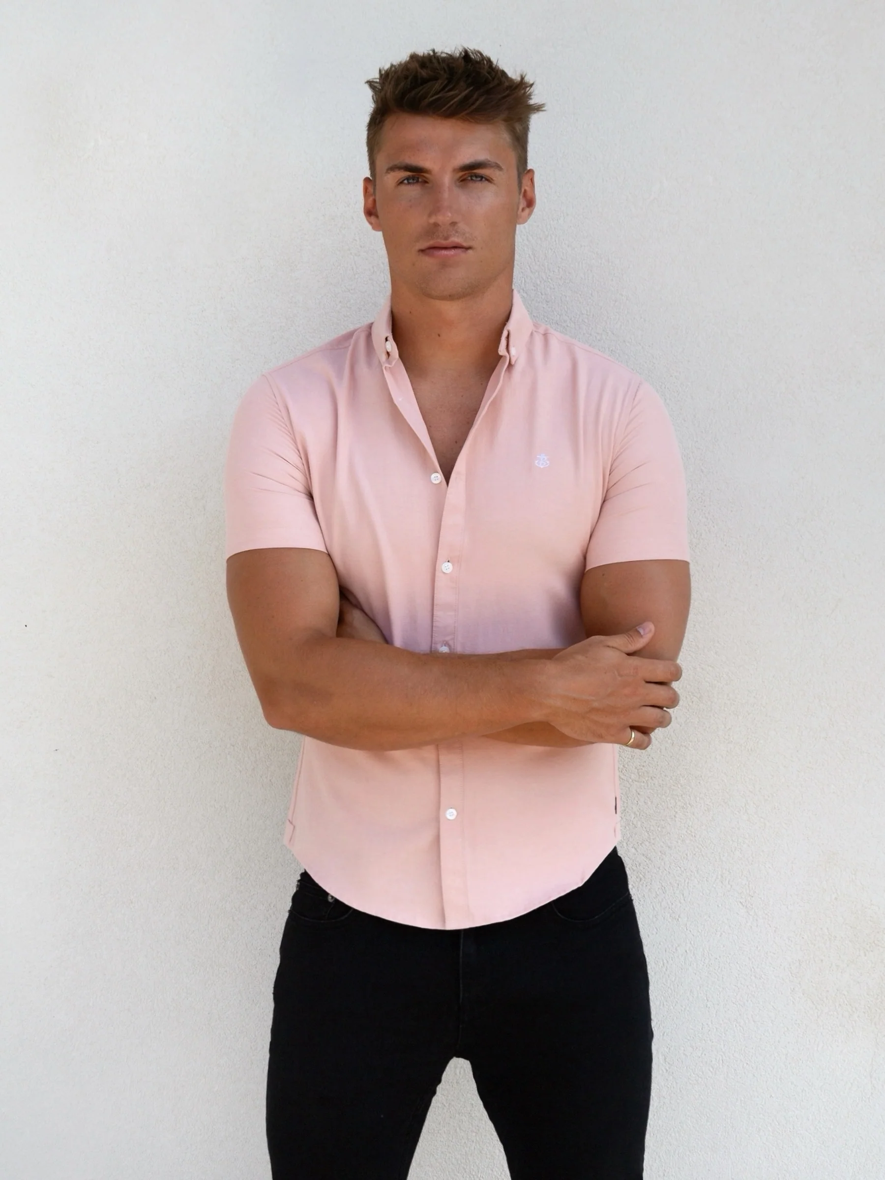 Castilla Short Sleeve Shirt - Pink - Image 4