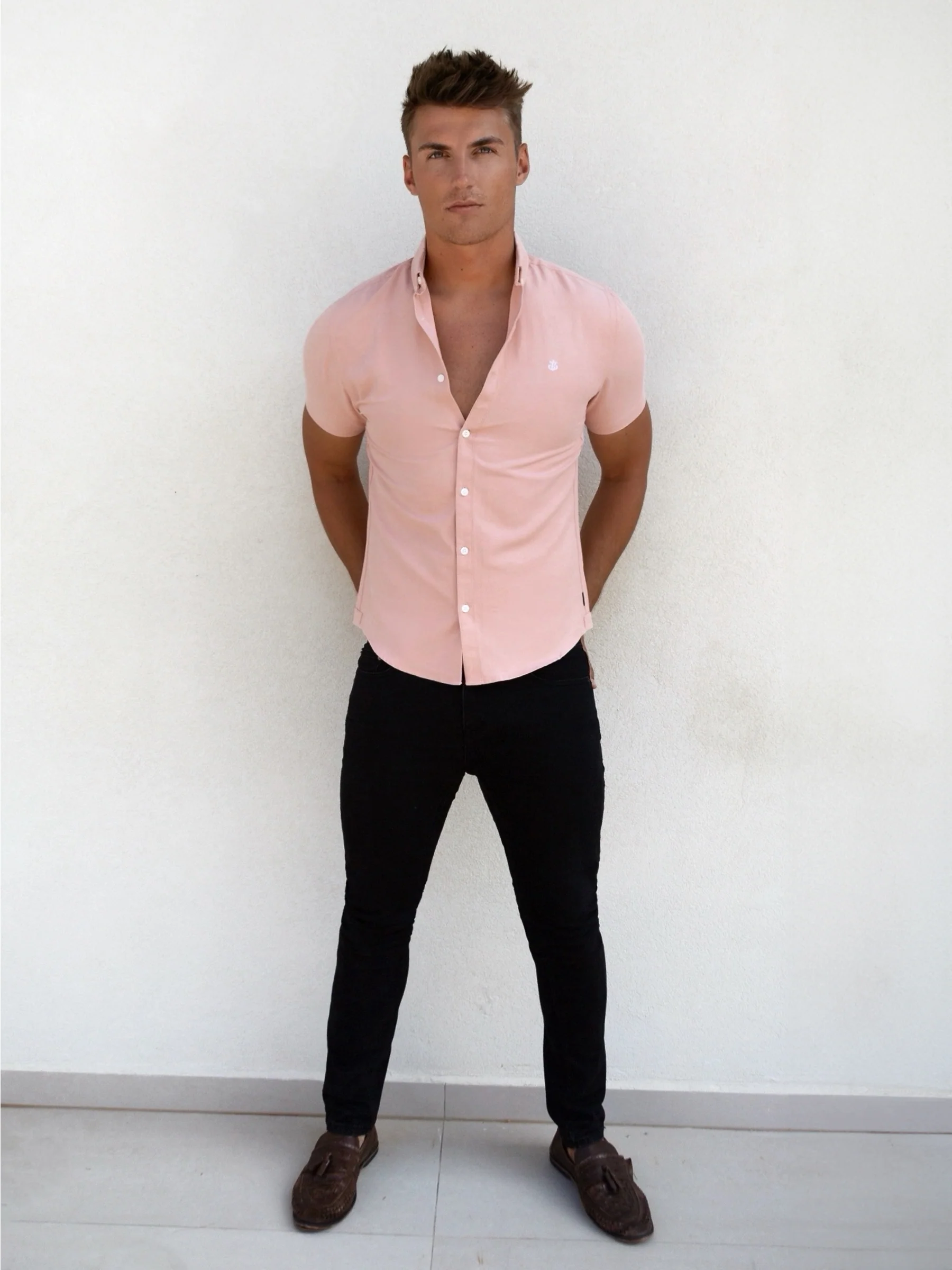 Castilla Short Sleeve Shirt - Pink - Image 5