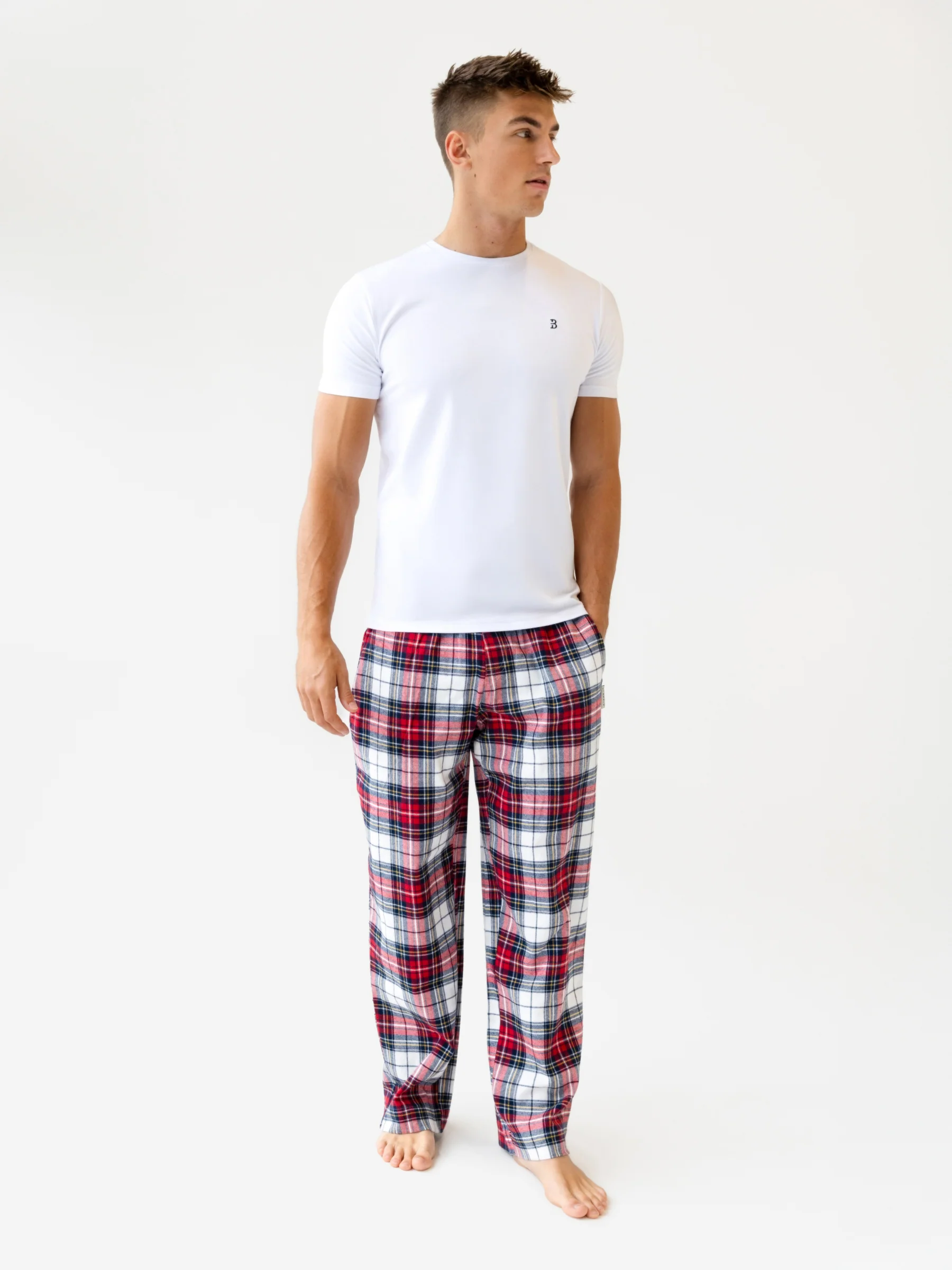 Chase Checked Trousers - Red Check - Image 3
