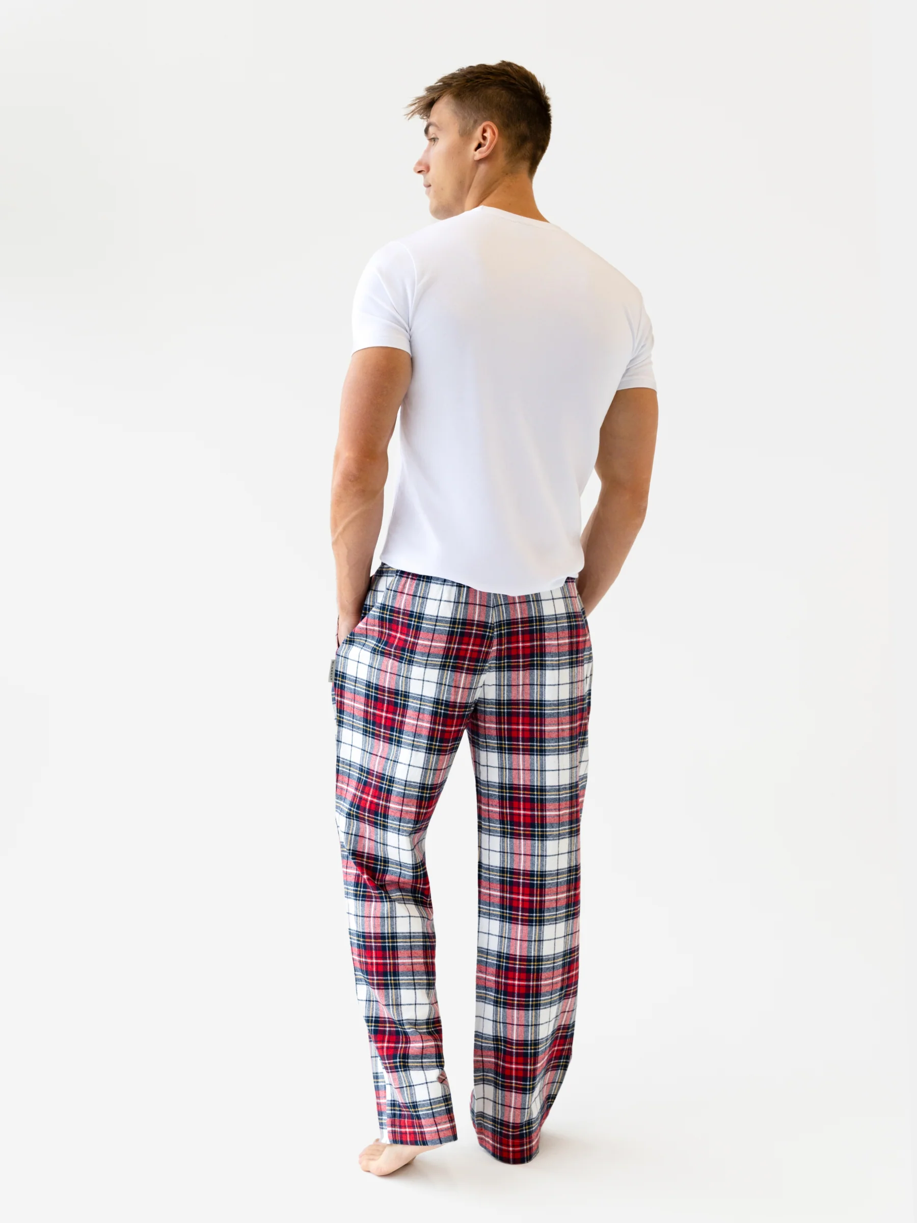 Chase Checked Trousers - Red Check - Image 4