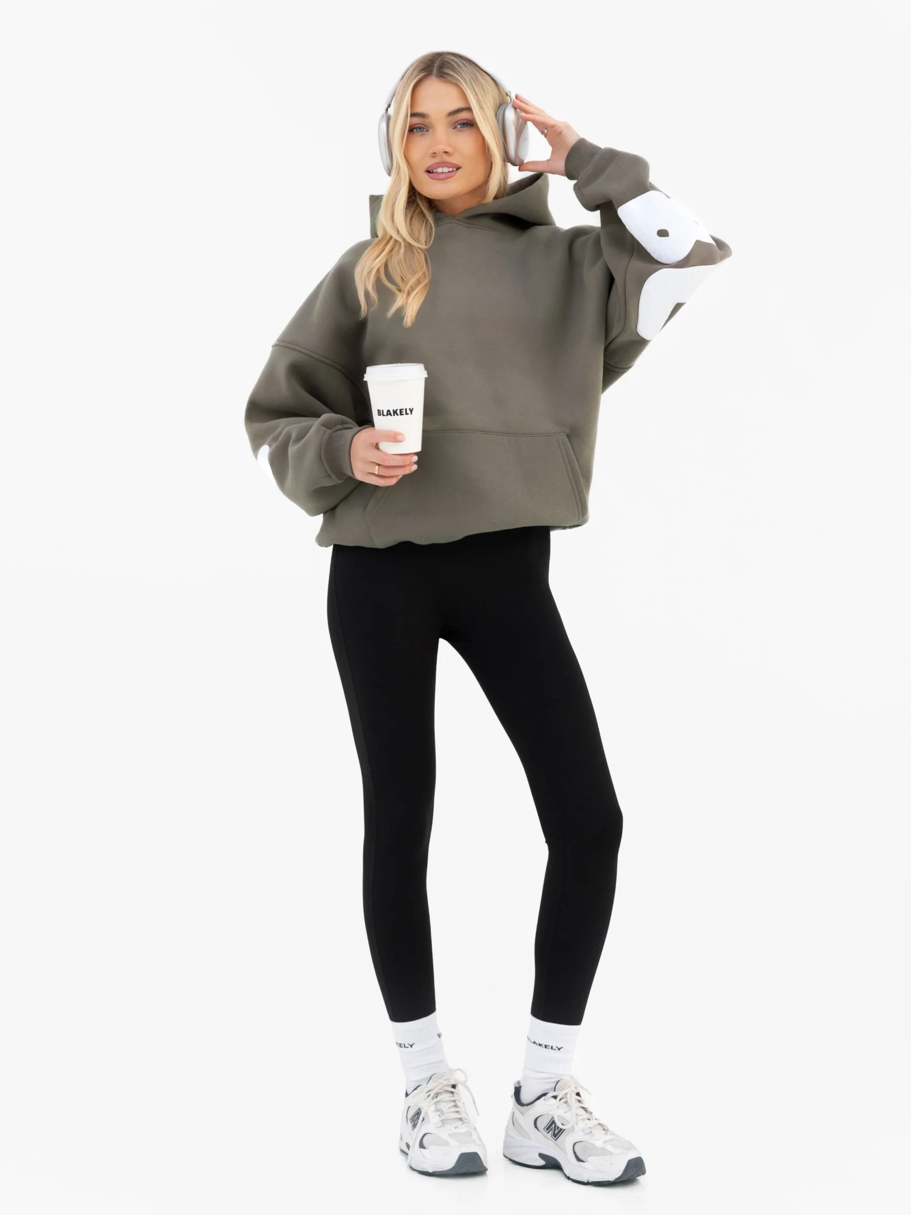 Cloud Isabel Oversized Hoodie - Safari Green - Image 4