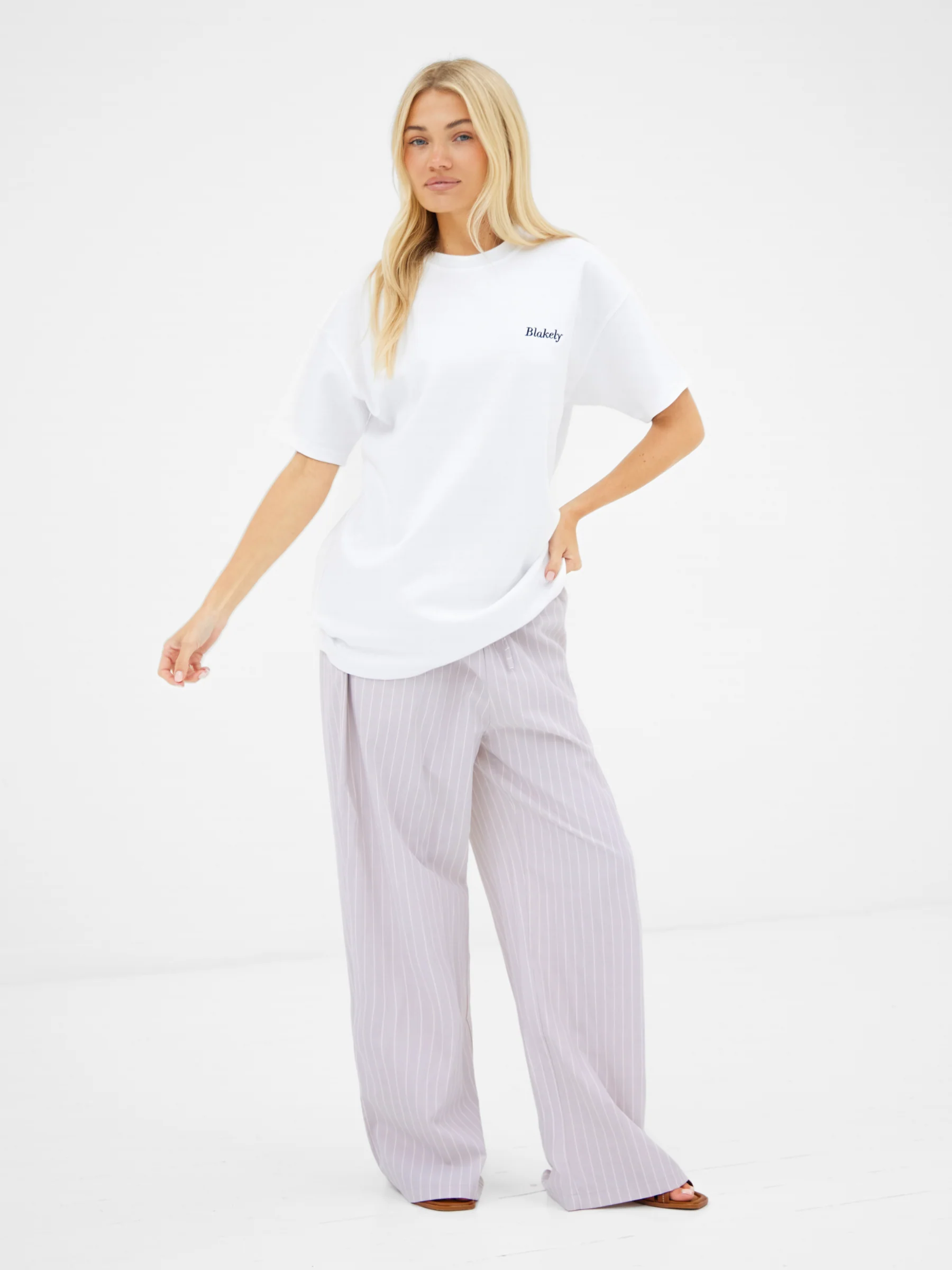 Connie Coconut Oversized T-Shirt - White - Image 6