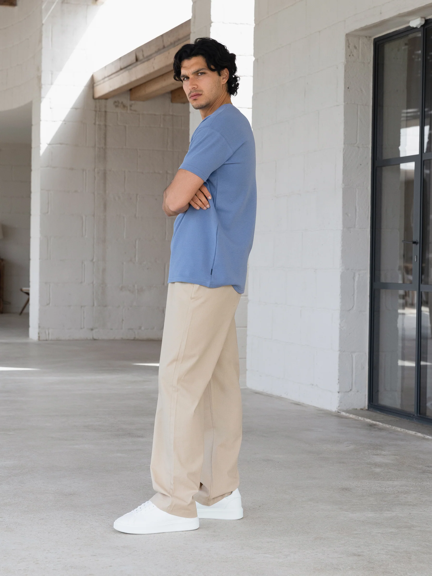 Conrad Relaxed Anchor T-Shirt - Mid Blue - Image 5