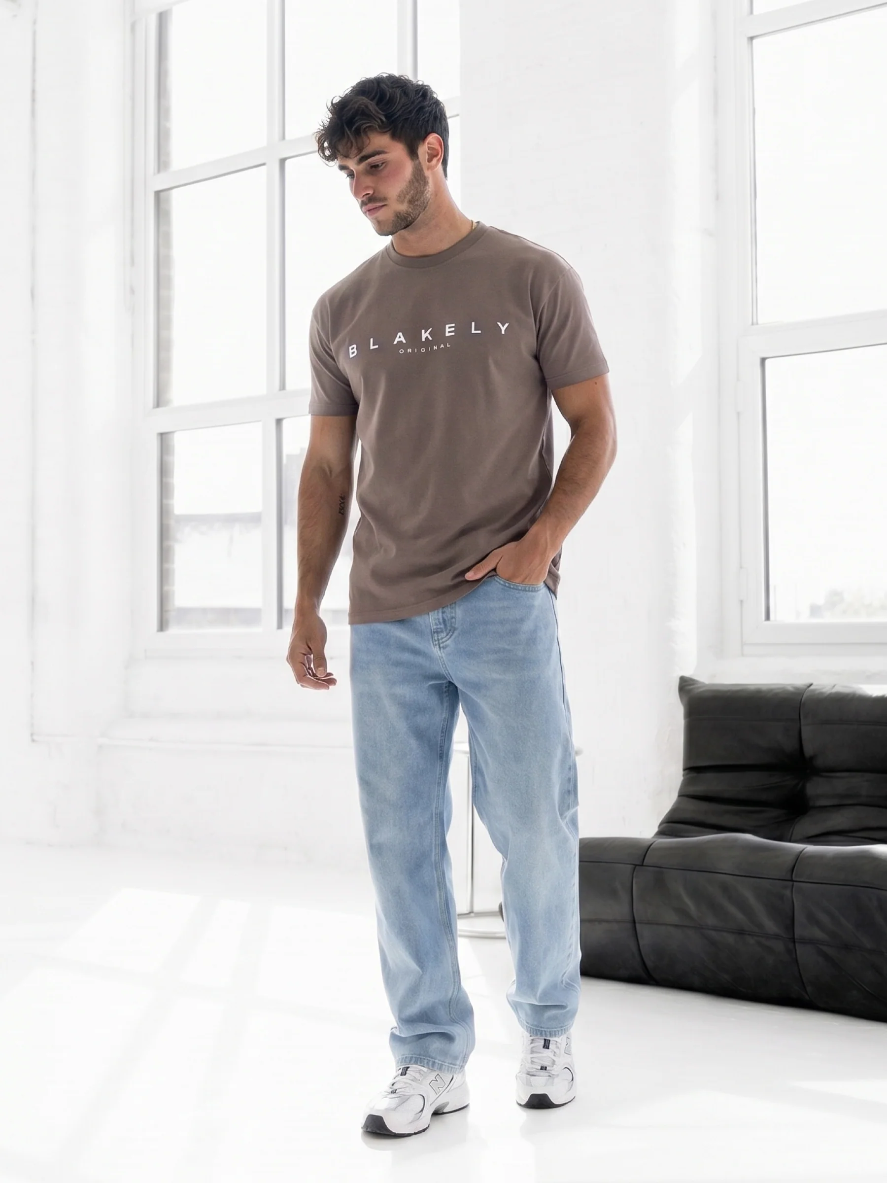 Dayton Relaxed T-Shirt - Light Brown - Image 4