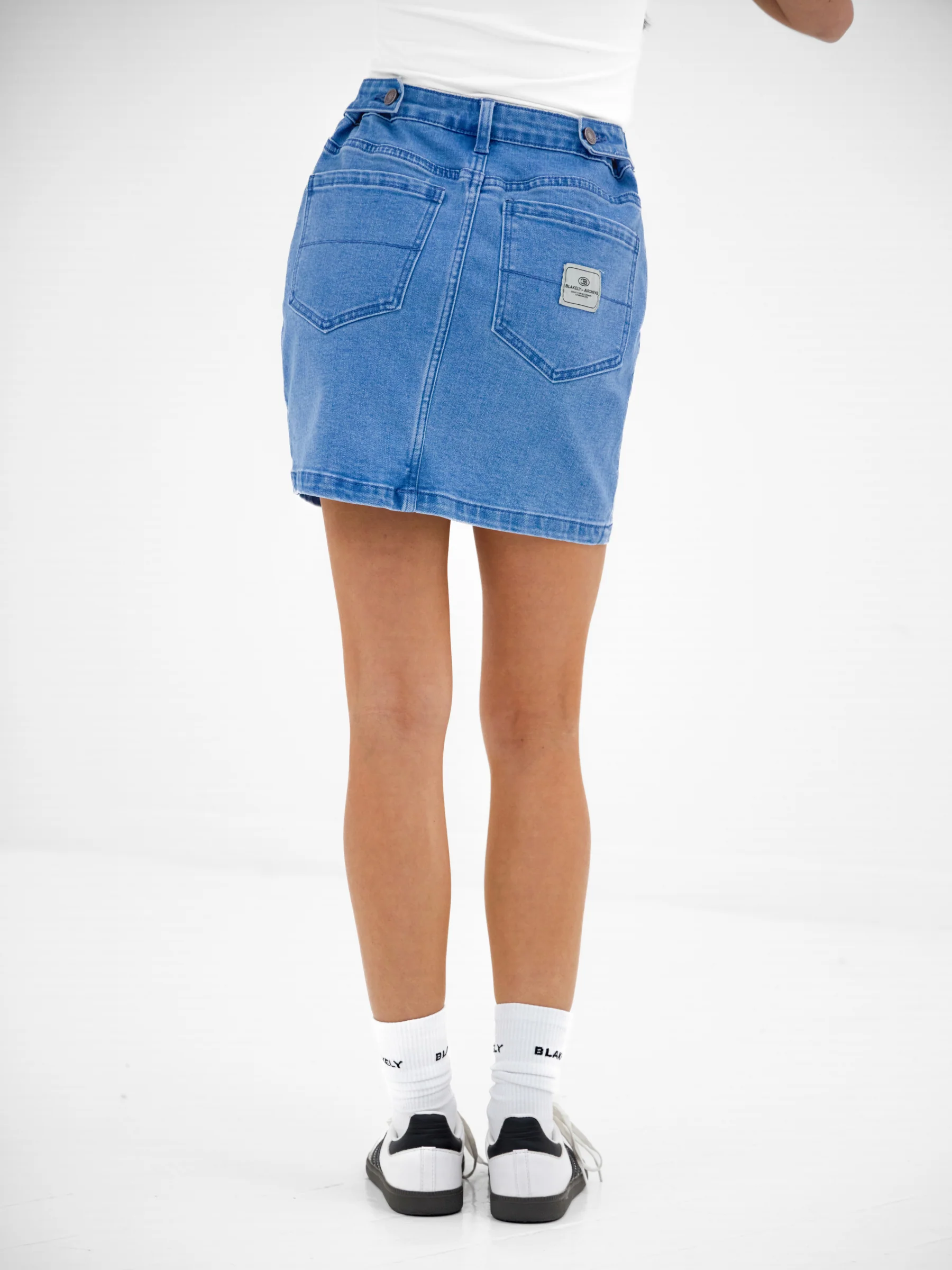 Blakely Denim Skirt - Classic Blue - Image 2