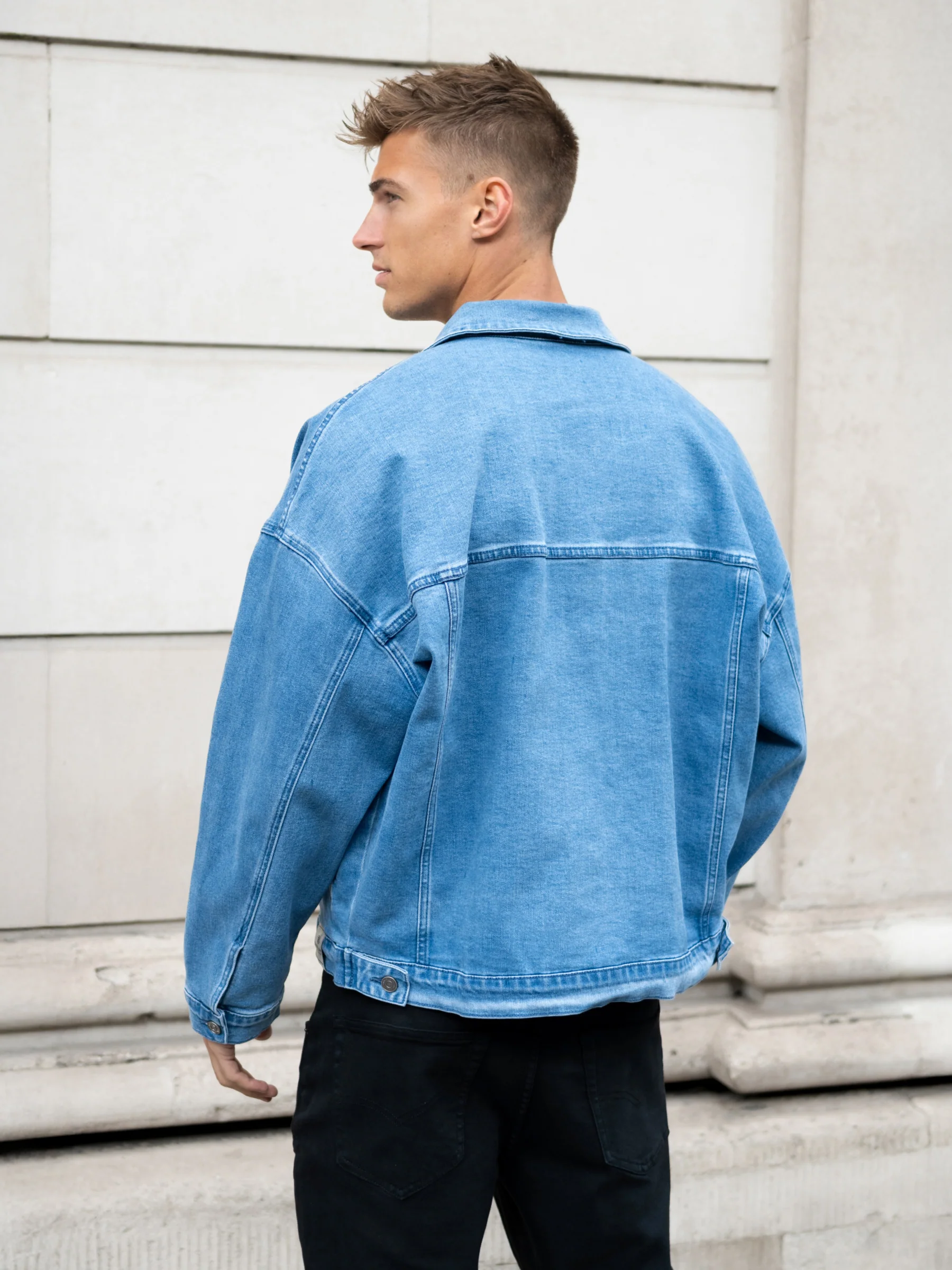 Blakely Denim Trucker Jacket - Blue - Image 2