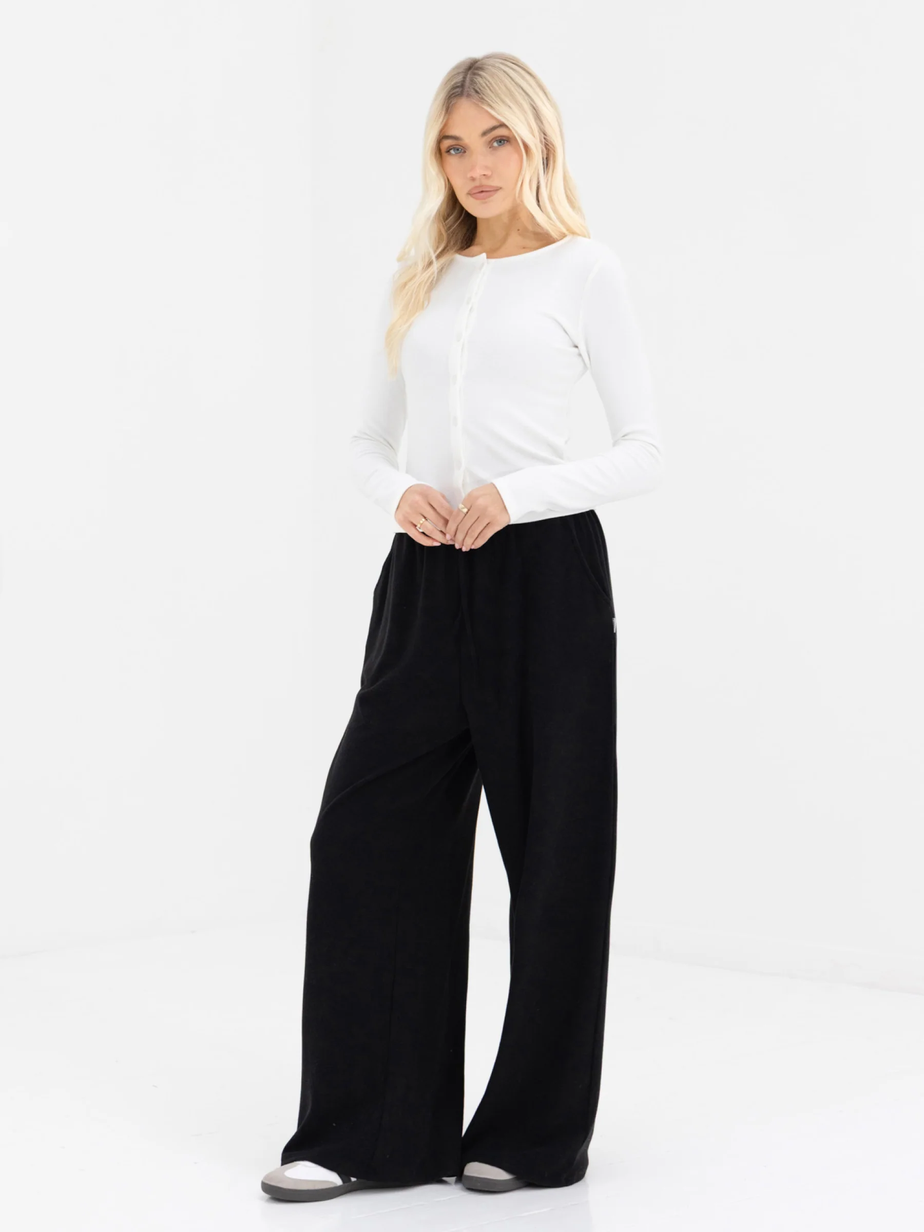 Ebony Button Up Cardigan - Warm White - Image 5