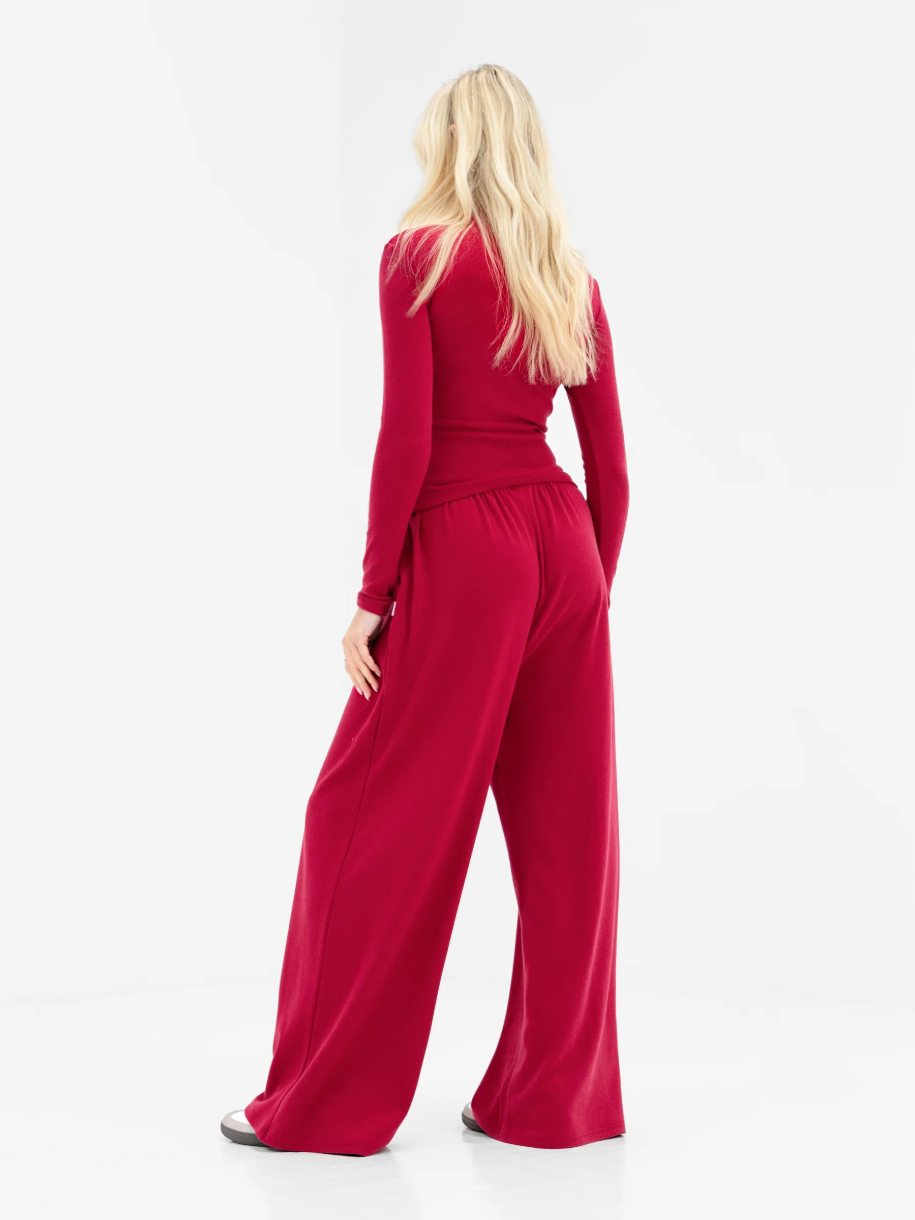 Ebony Long Sleeve Top - Deep Raspberry - Image 4