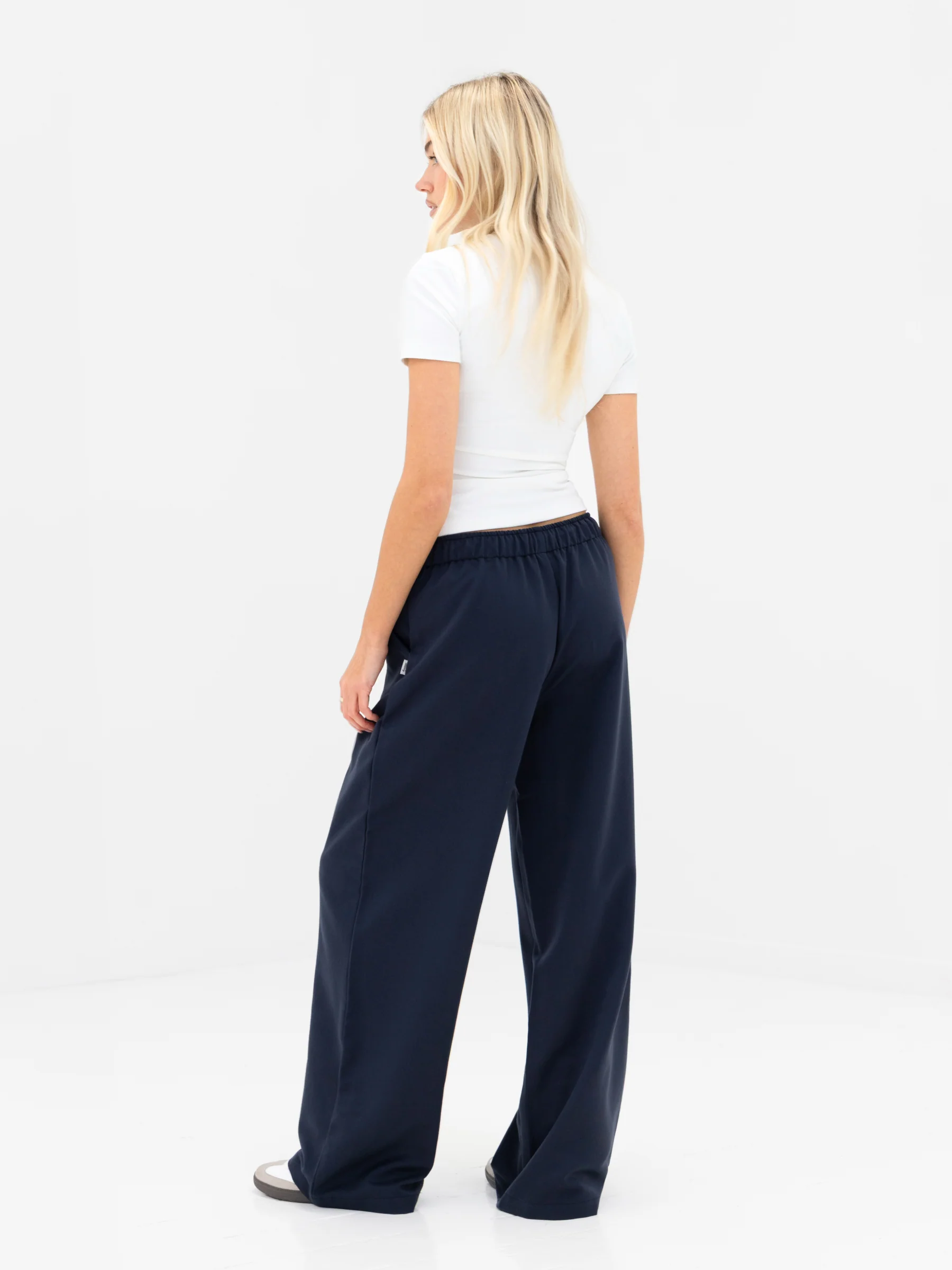 Eden Elasticated Trousers - Soft Navy - Image 4