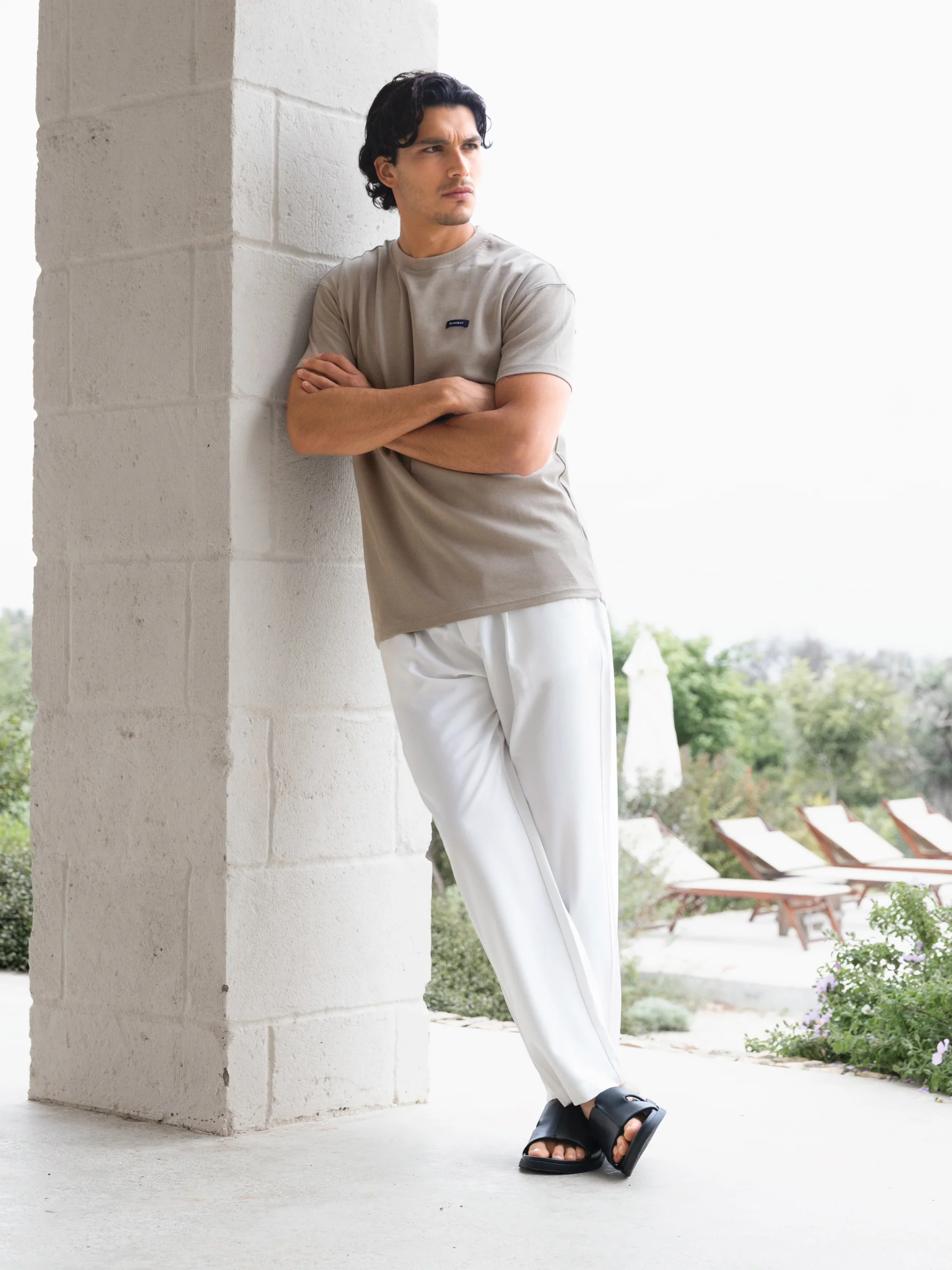 Elliot Relaxed T-Shirt - Light Brown - Image 3