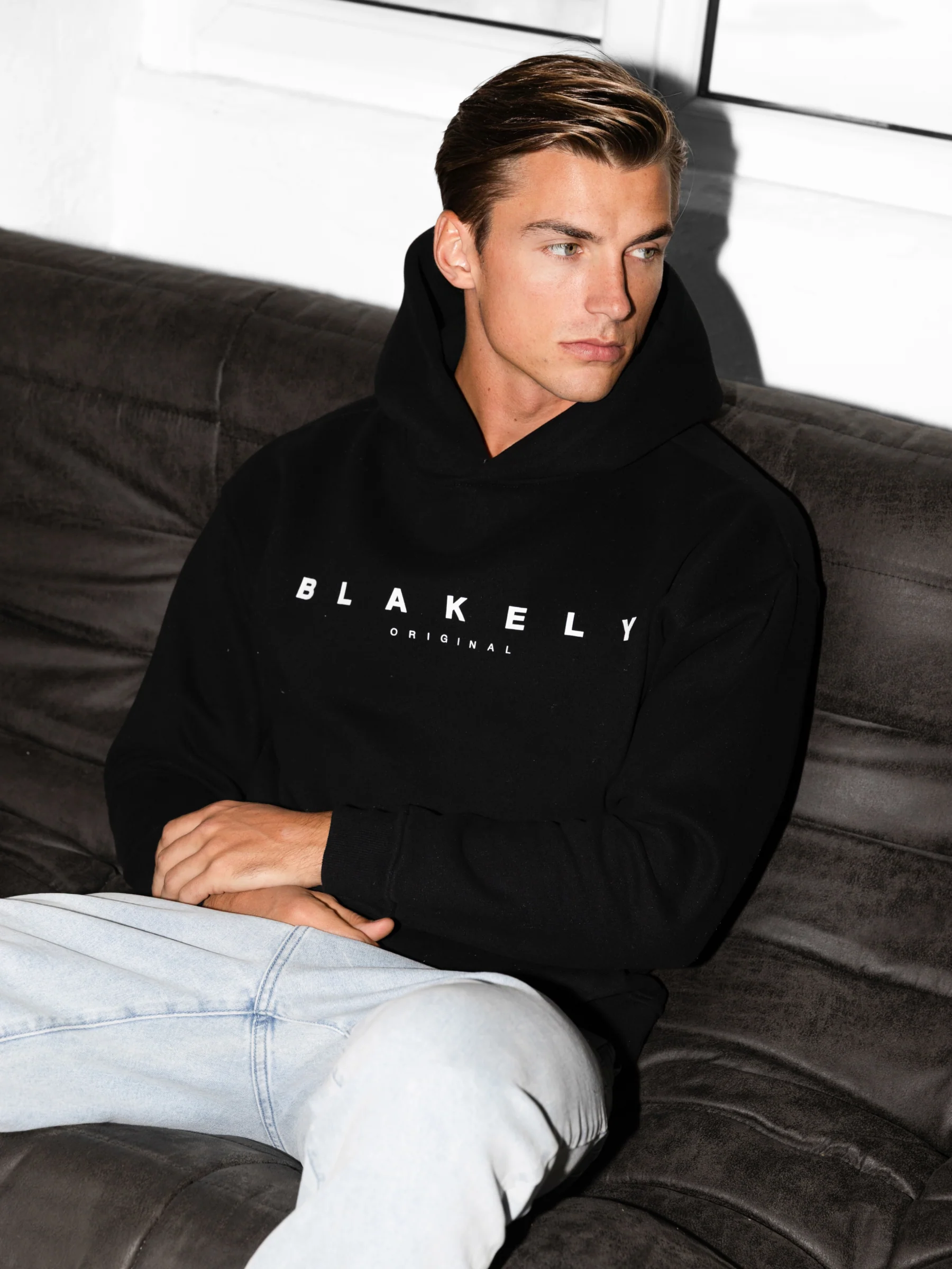 Evolved Relaxed Hoodie - Black - Image 3