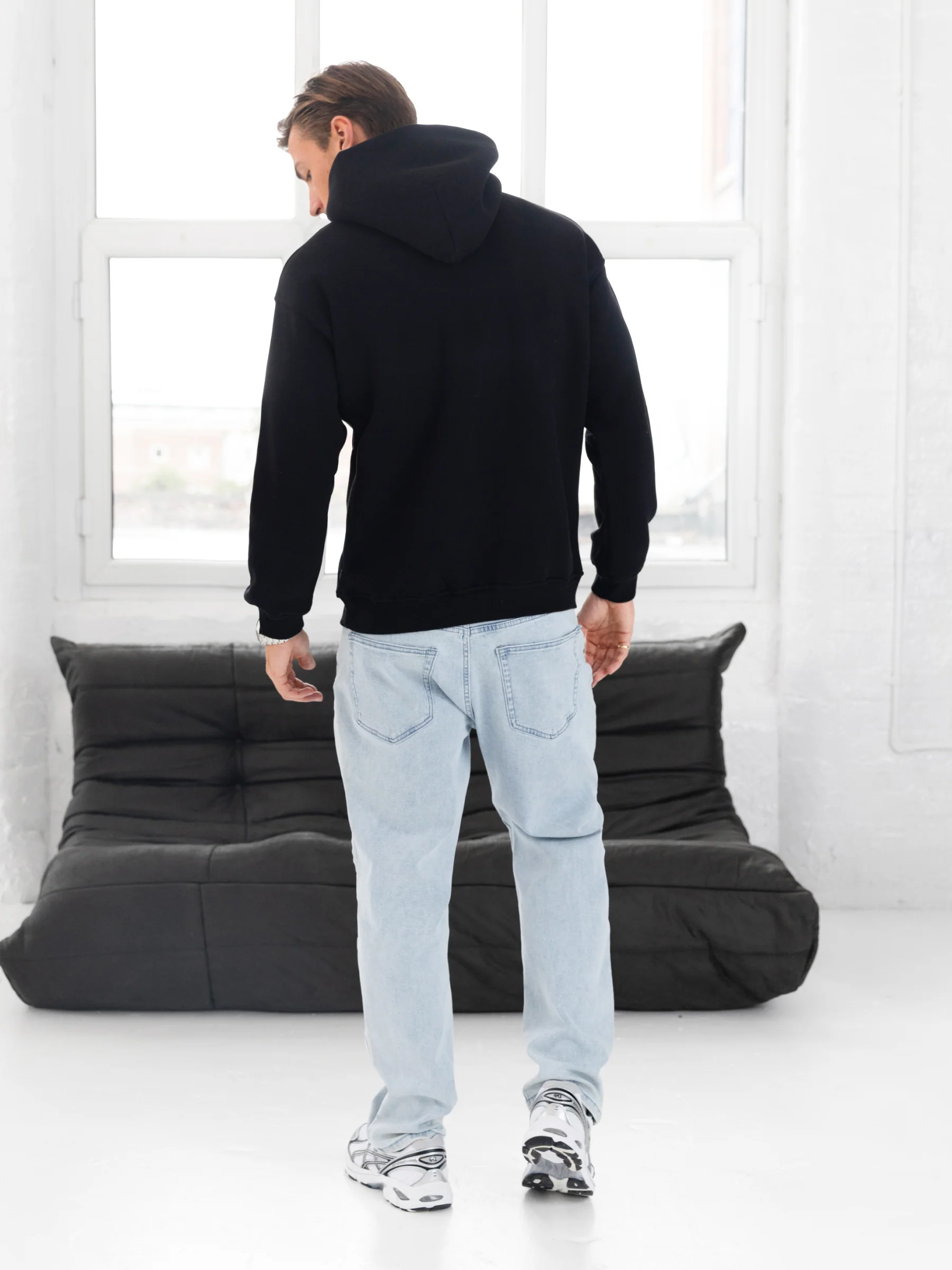 Evolved Relaxed Hoodie - Black - Image 8