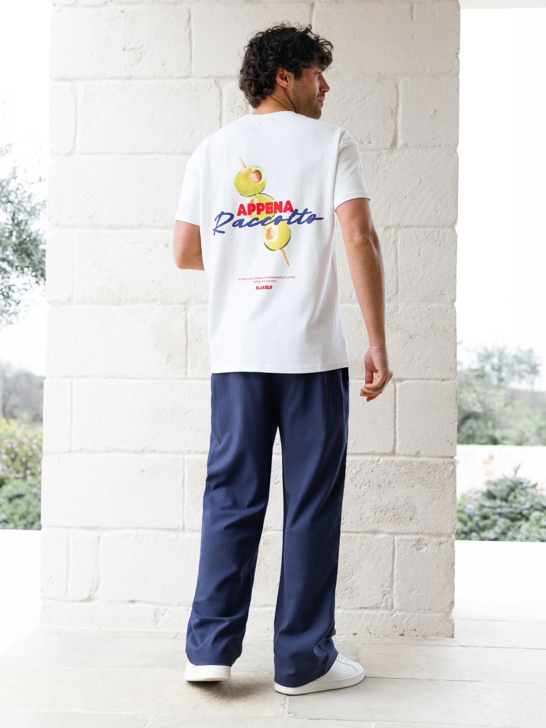 Freddie Relaxed Linen Trousers - Navy - Image 4
