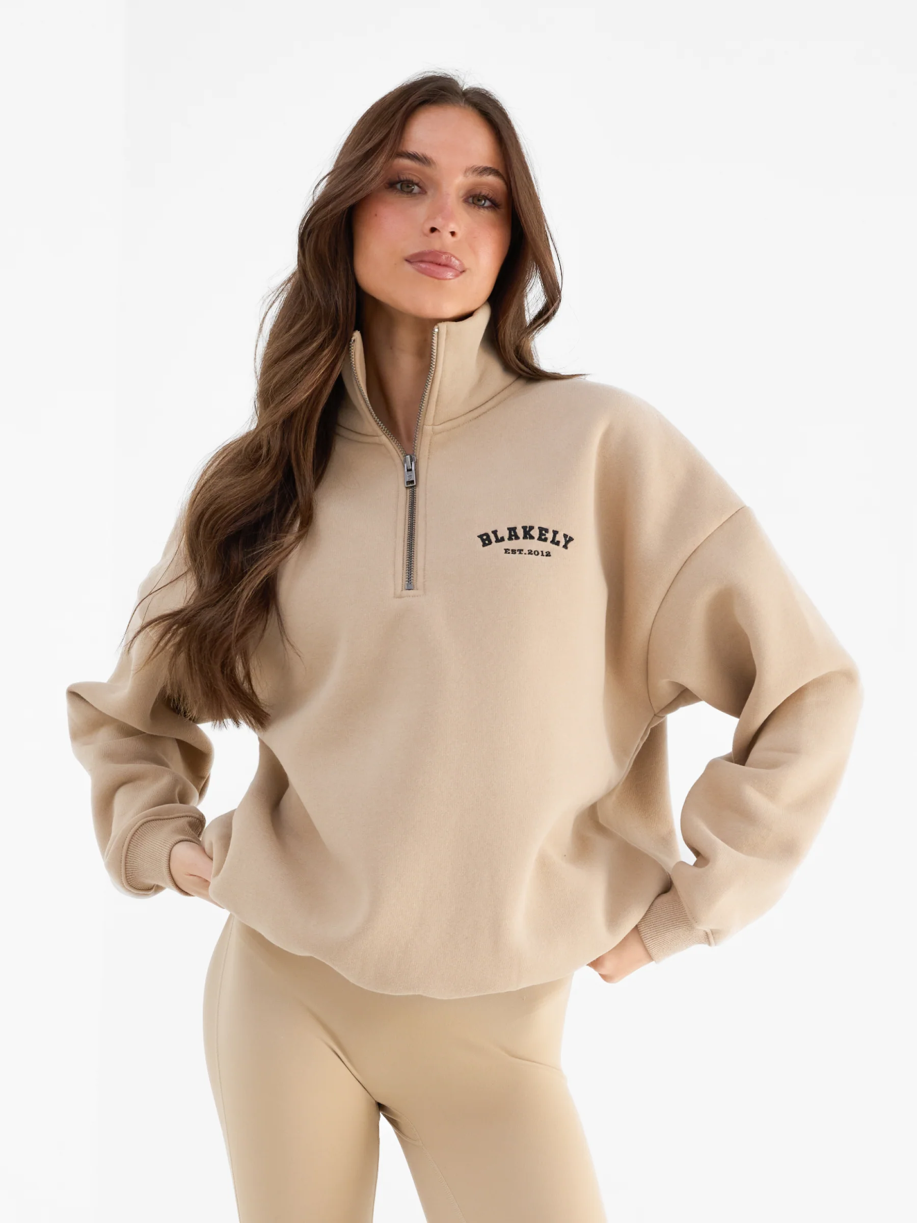 Heritage 1/4 Zip Jumper - Tan