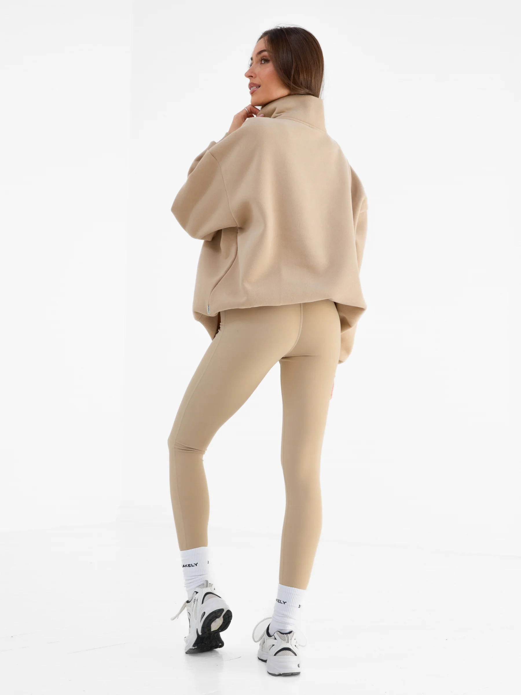 Heritage 1/4 Zip Jumper - Tan - Image 6