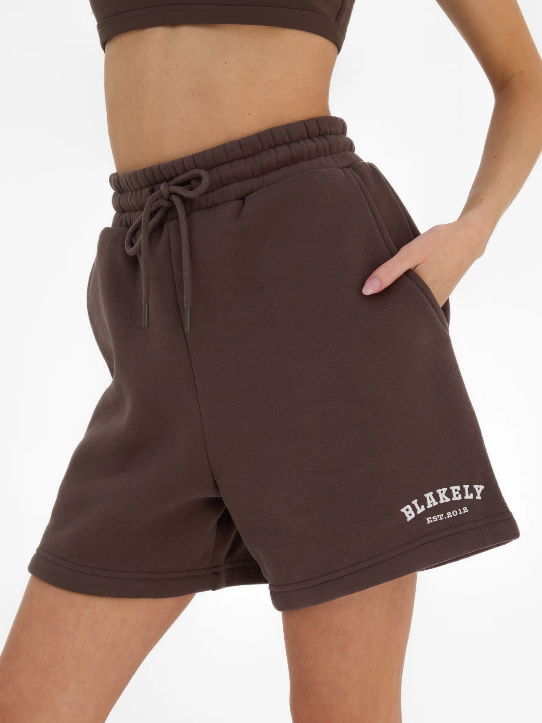 Heritage Jogger Shorts - Dark Chocolate - Image 6