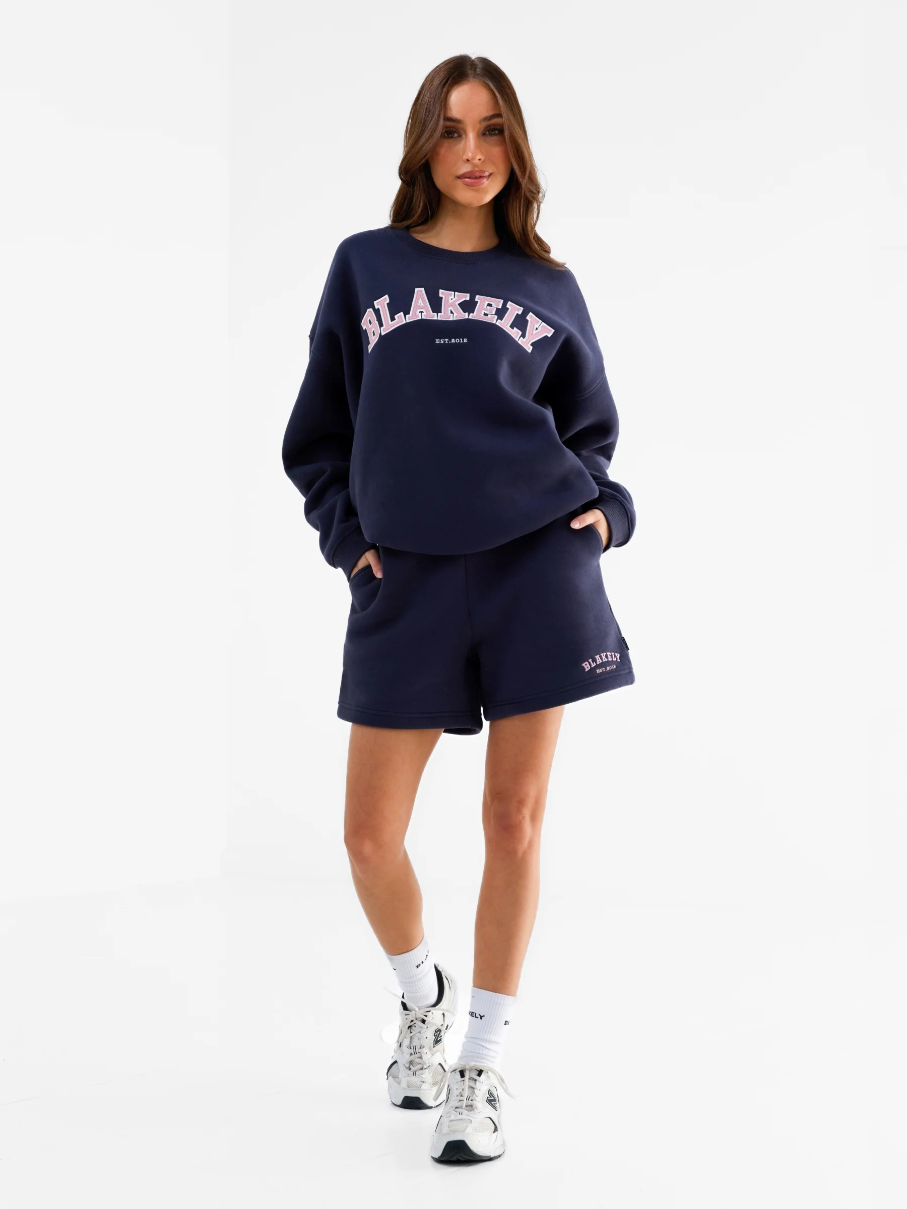 Heritage Jogger Shorts - True Navy - Image 4