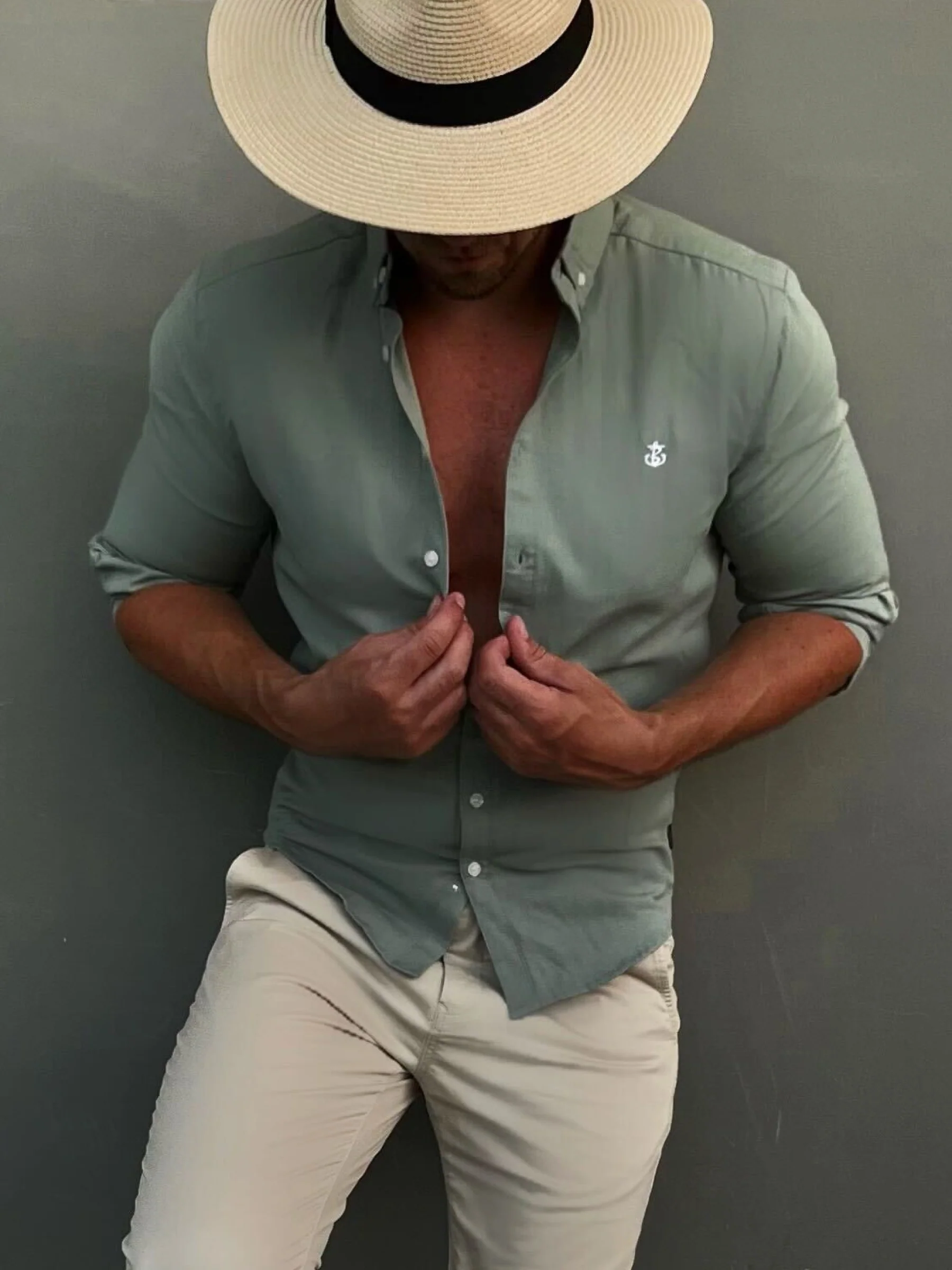 Hunter Long Sleeve Shirt - Mint Green - Image 7