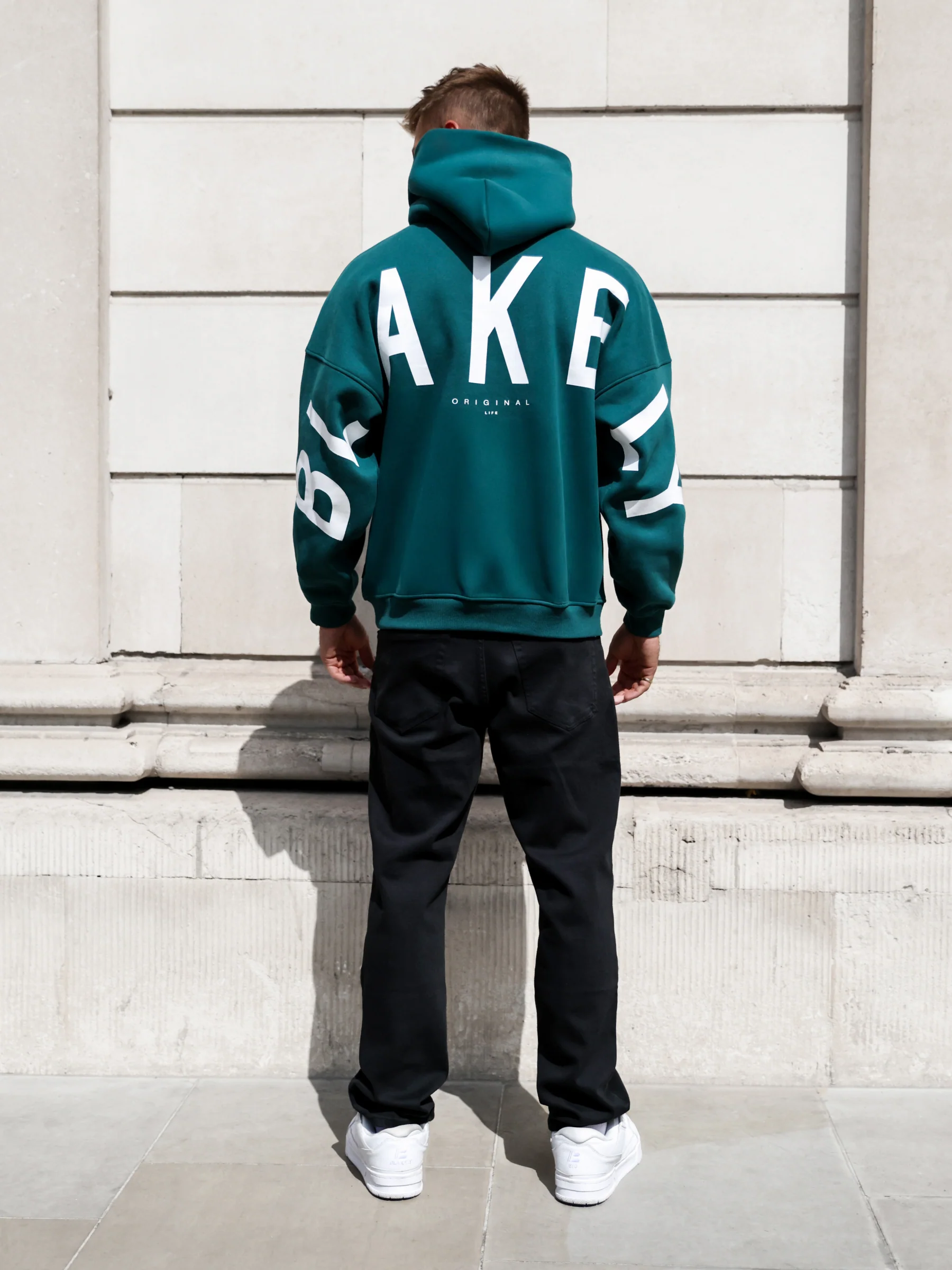 Idris Oversized Hoodie - Deep Green - Image 3